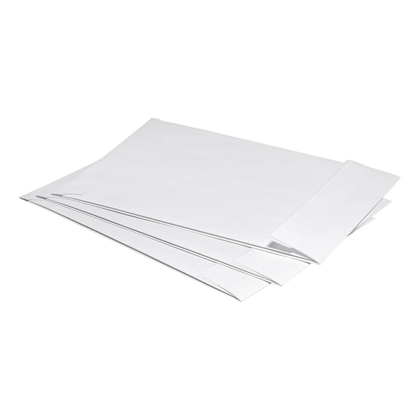 5 Star Office Envelopes C4 Gusset 25mm Peel And Seal 120gsm White  (Pack of 125)