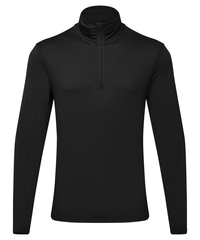 Tri Dri Recycled Long Sleeve Brushed Back Zip Top - TR111