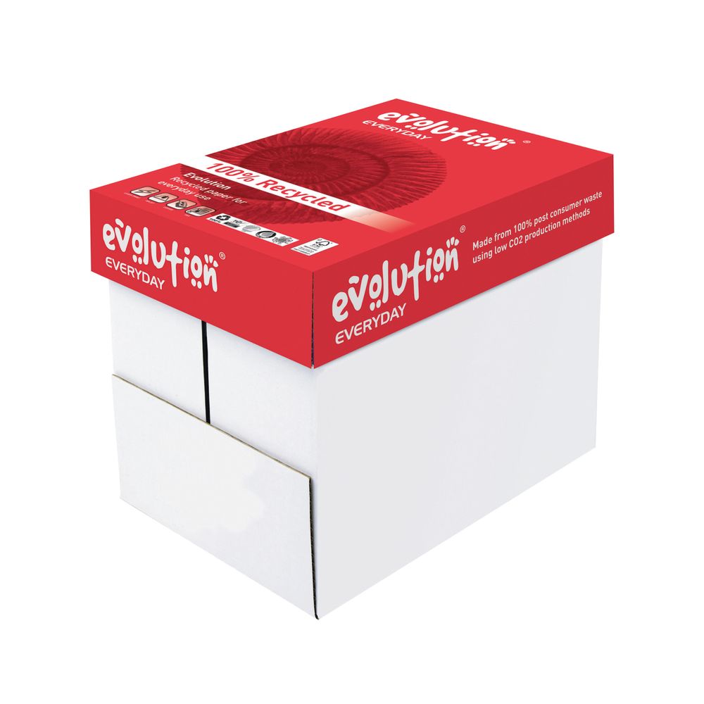 Evolution Everyday A4 Recycled Paper 80gsm White (pack Of 2500) Eve2180