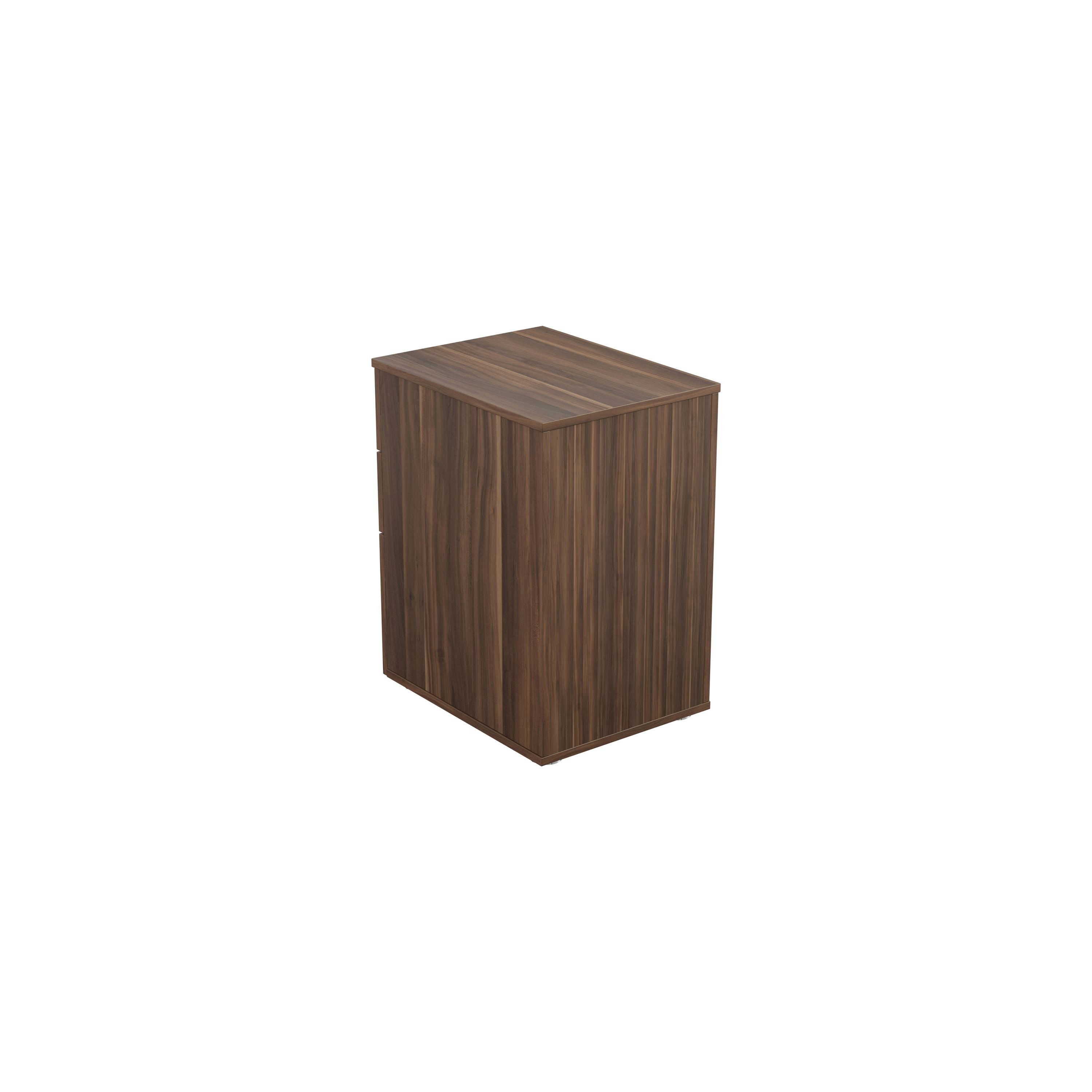 Avior Executive Under Desk Pedestal 435x565x700mm Dark Walnut Kf90612