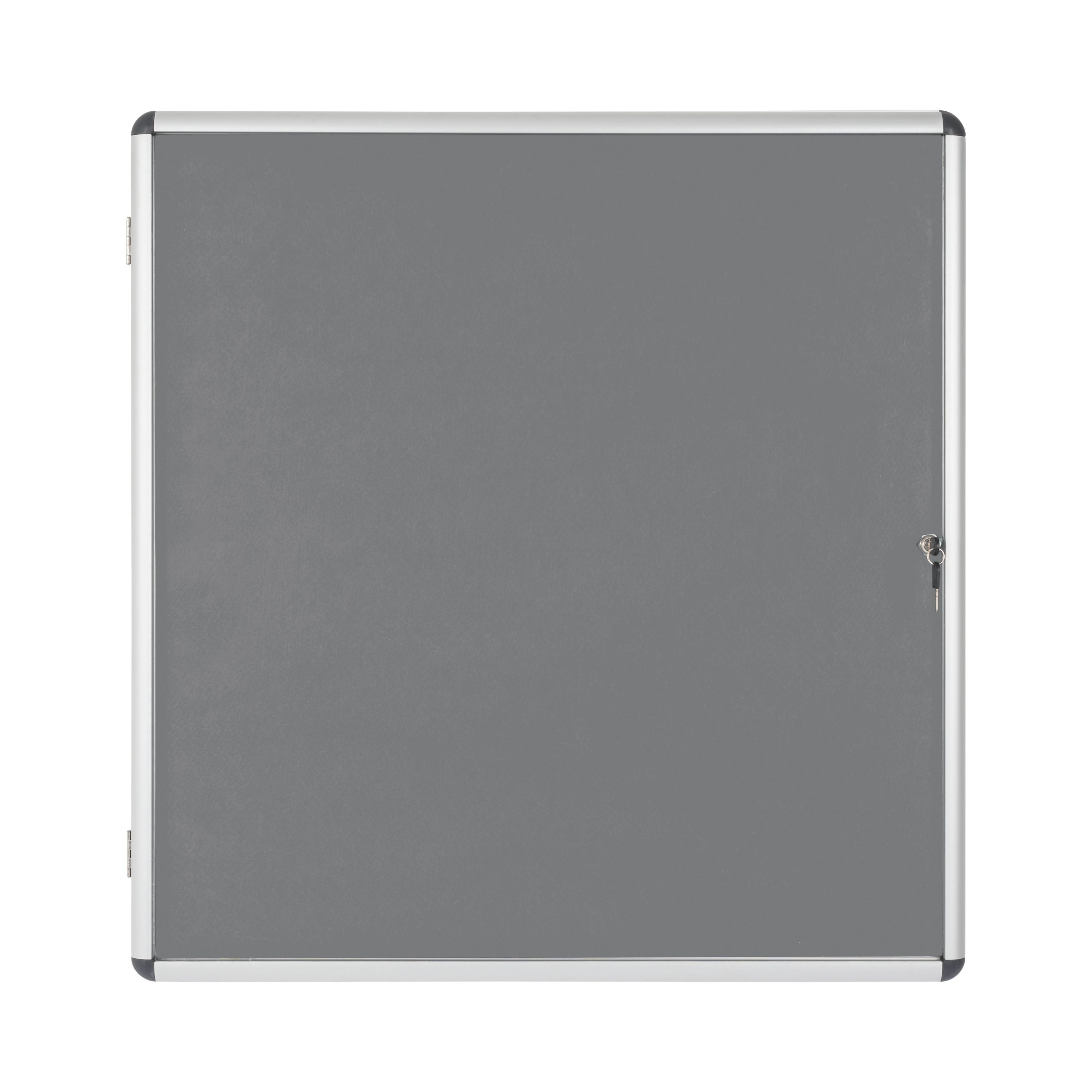 Bi-office Enclore Display Case Grey Felt Acrylic Aluminium Frame 12xa4 Vt660103150