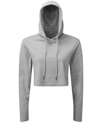 Tri Dri Women's Cropped Hooded Long Sleeve T-Shirt - TR088 - thumbnail 1