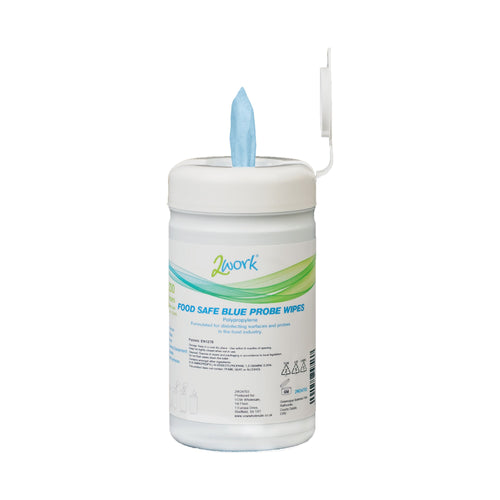2work Probe Wipes Antibacterial 120x130mm Tub (pack Of 200) 2w24703