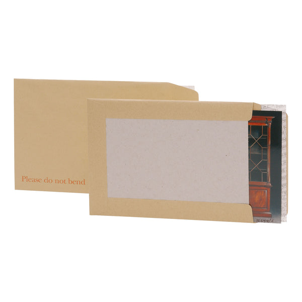 5 Star Office Envelopes Recycled Board Backed Hot Melt Peel/seal C3 457x324mm Manilla  (Pack of 50)