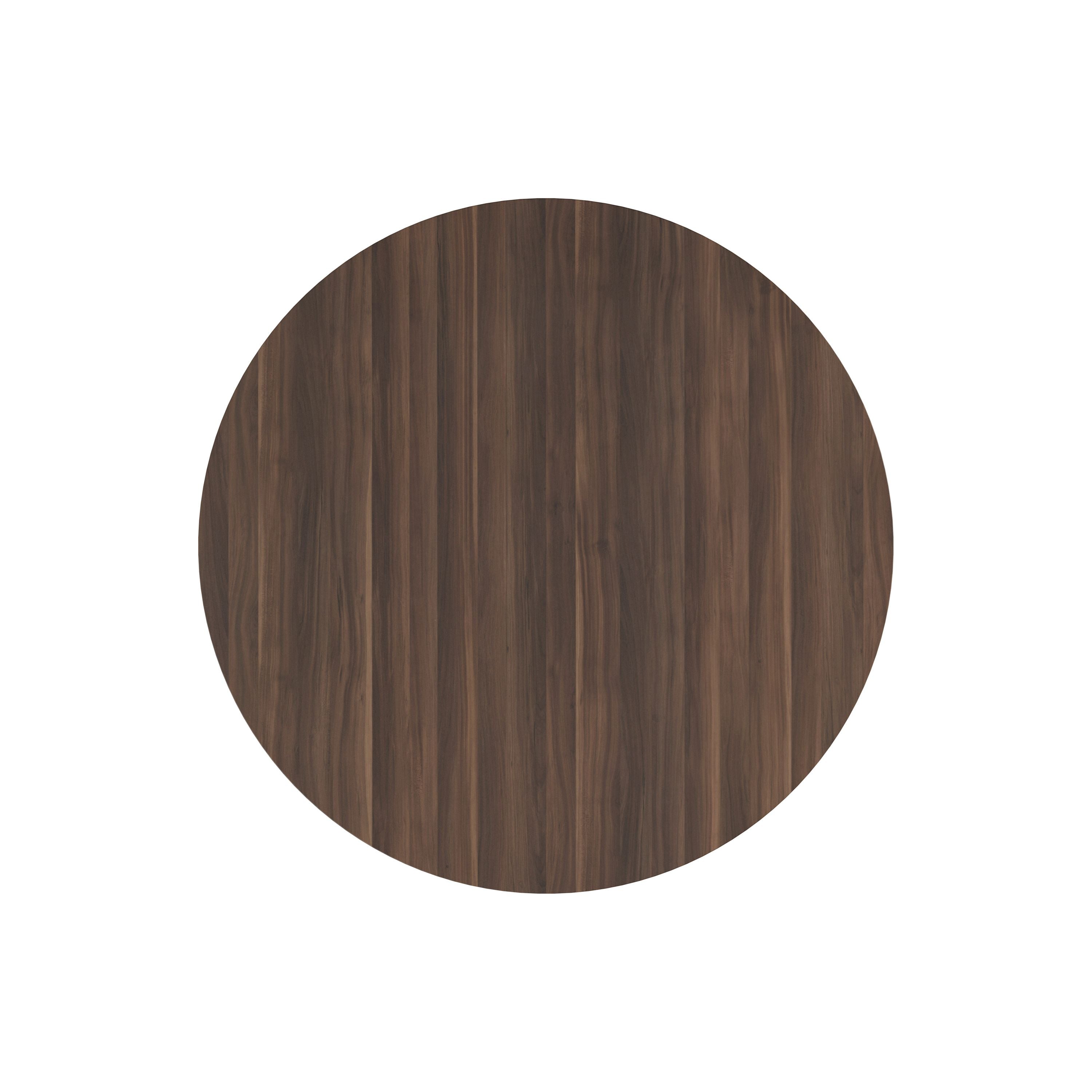 Avior Executive Circular Meeting Table 1200x1200x750mm Dark Walnut
