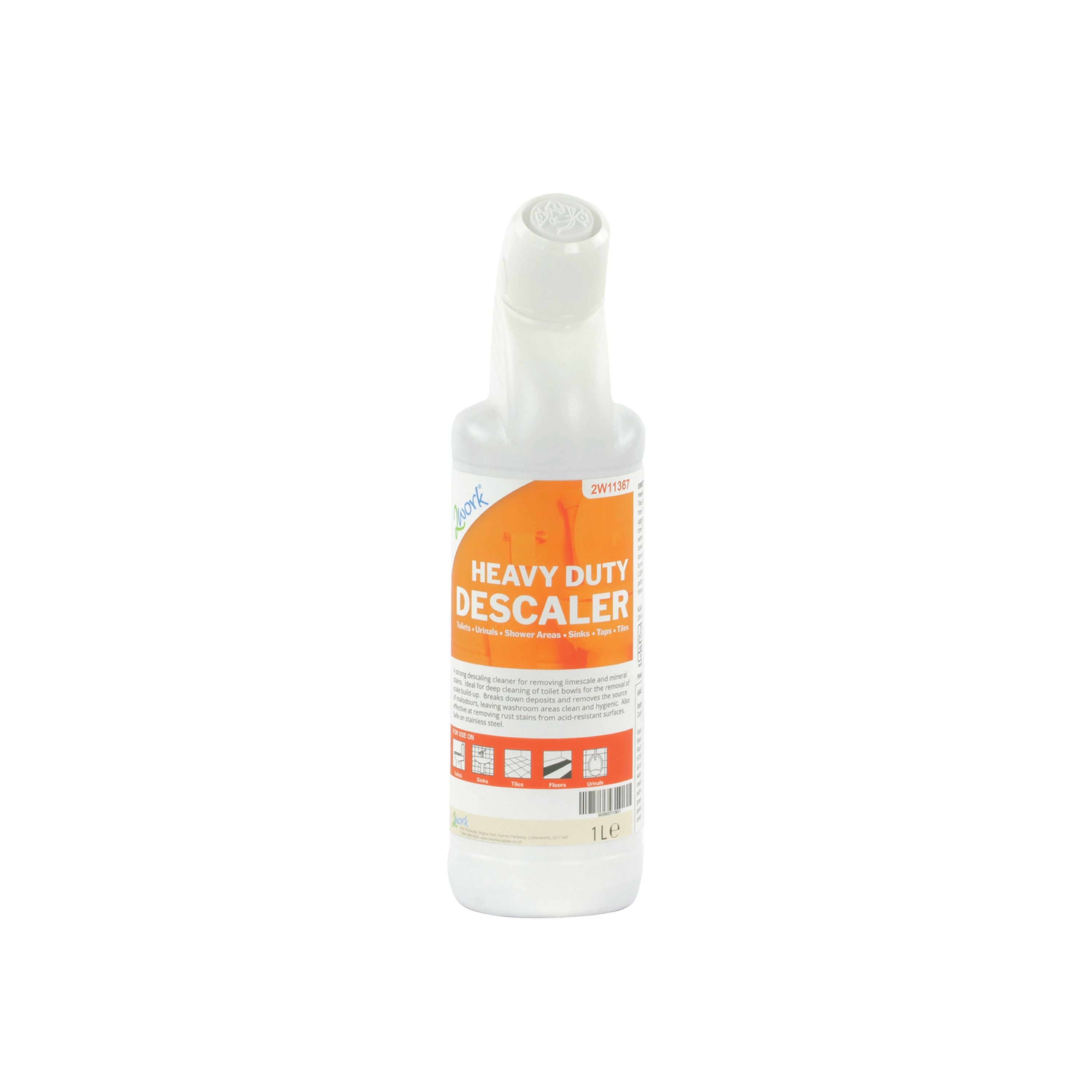 2WORK Toilet Descaler Heavy Duty 1L Bottle – (Pack of 6)
