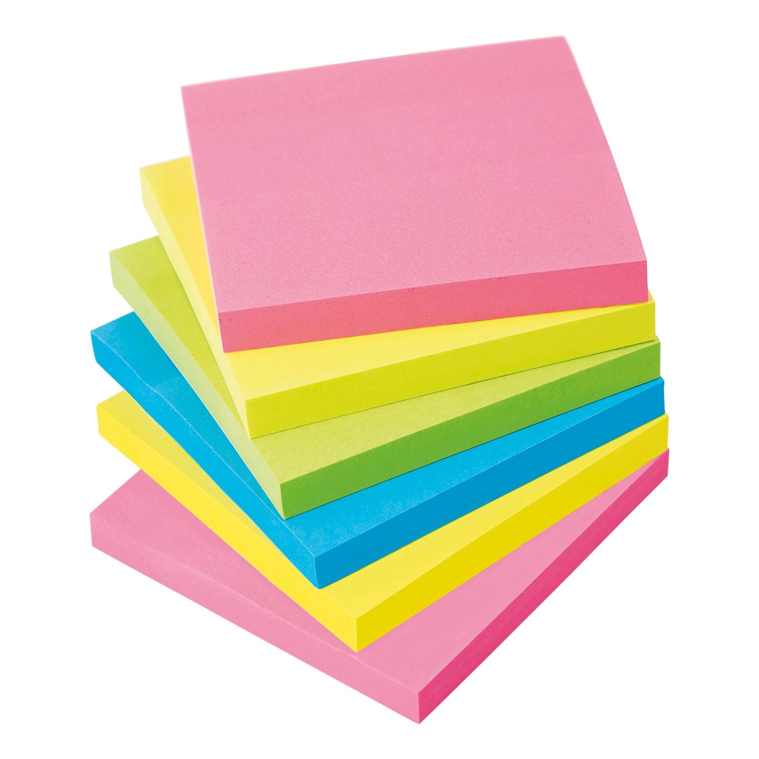 5 Star Sticky Notes Extra Sticky Neon – (Pack of 6)