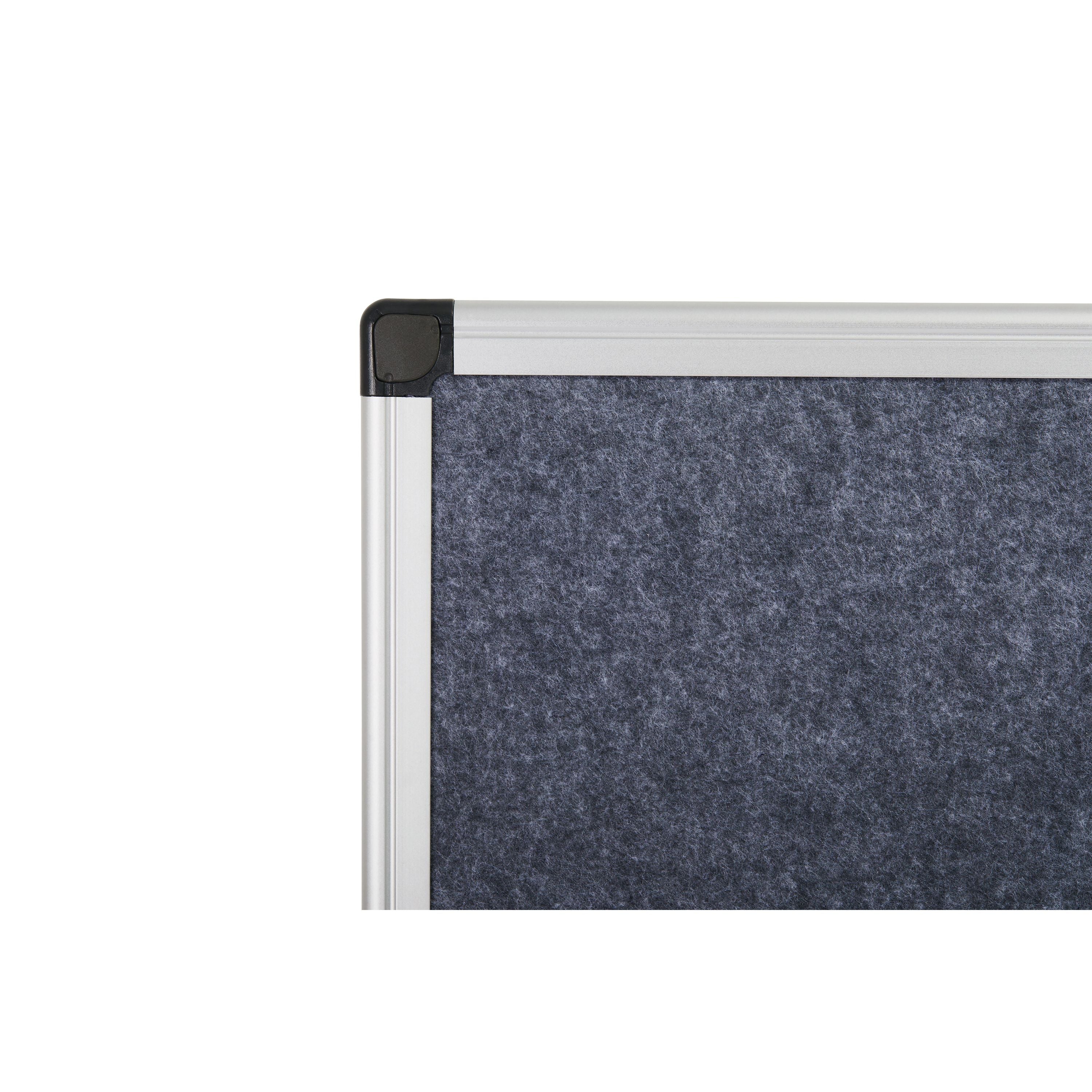 Bi-office Maya Fire Retardant Noticeboard Grey Aluminium Frame 1500x1200mm Sa1202170