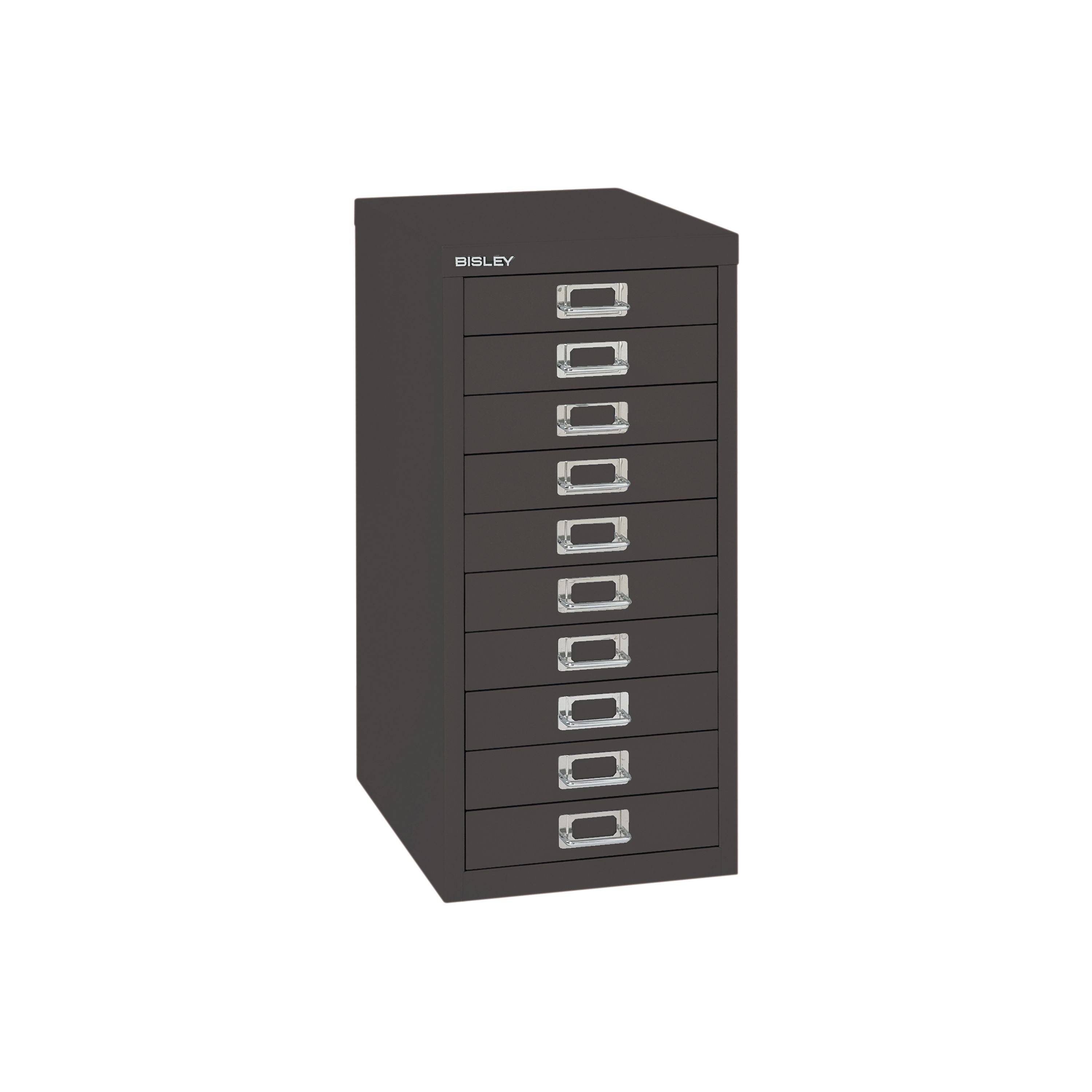 Bisley 10 Multidrawer Cabinet 279x380x590mm Black By99639