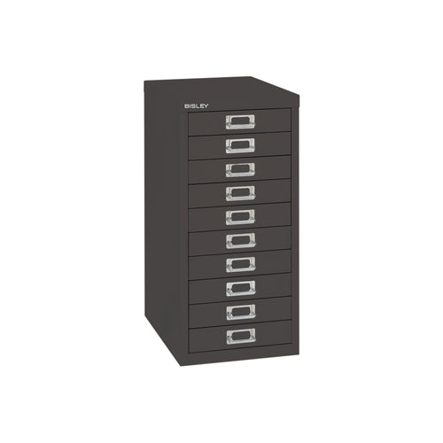 Bisley 10 Multidrawer Cabinet 279x380x590mm Black By99639