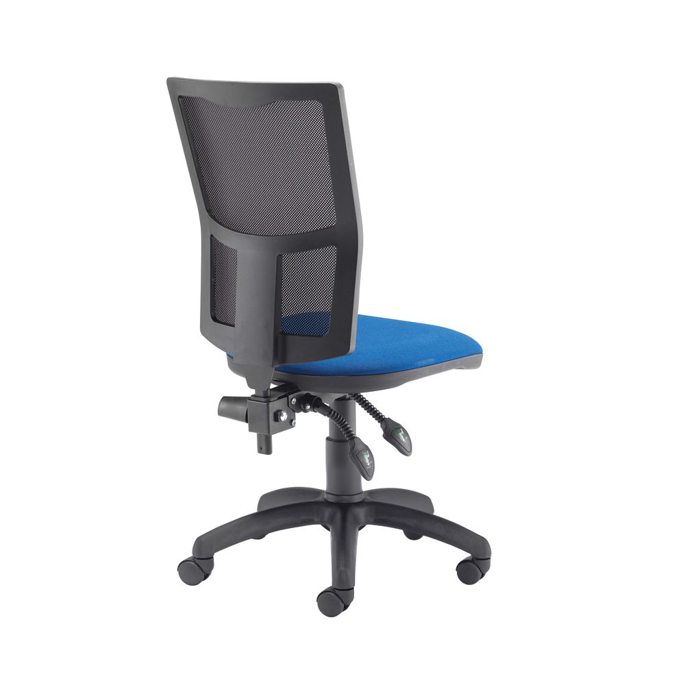 First Medway High Back Operator Chair 640x640x1010-1175mm Blue Kf90270