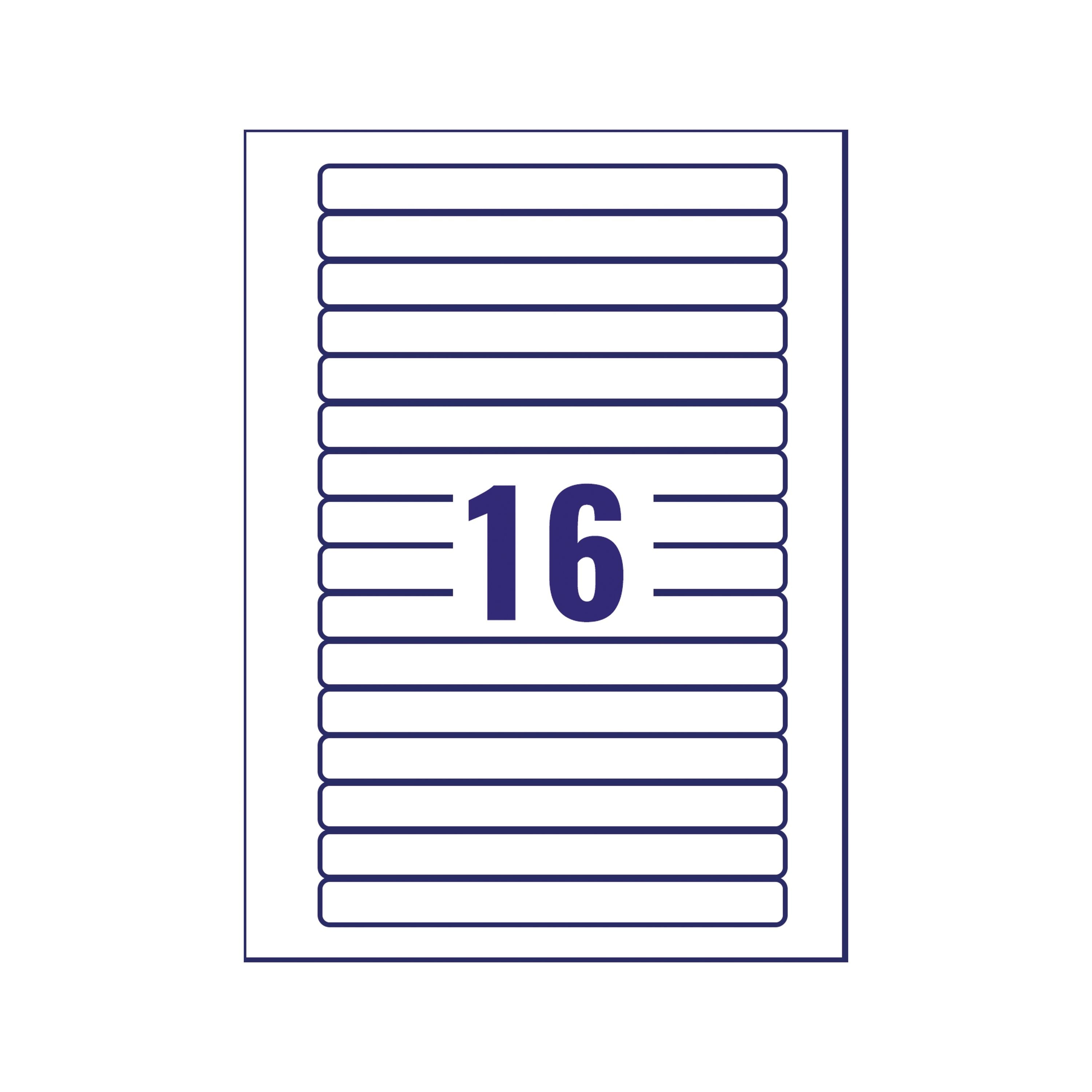 Avery Video Spine Label 145x17mm 16 Per Sheet White – (Pack of 400)
