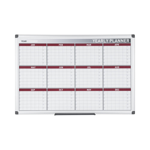 Bi-office Maya 12 Month Magnetic Annual Planner 90x60cm Ga0375170
