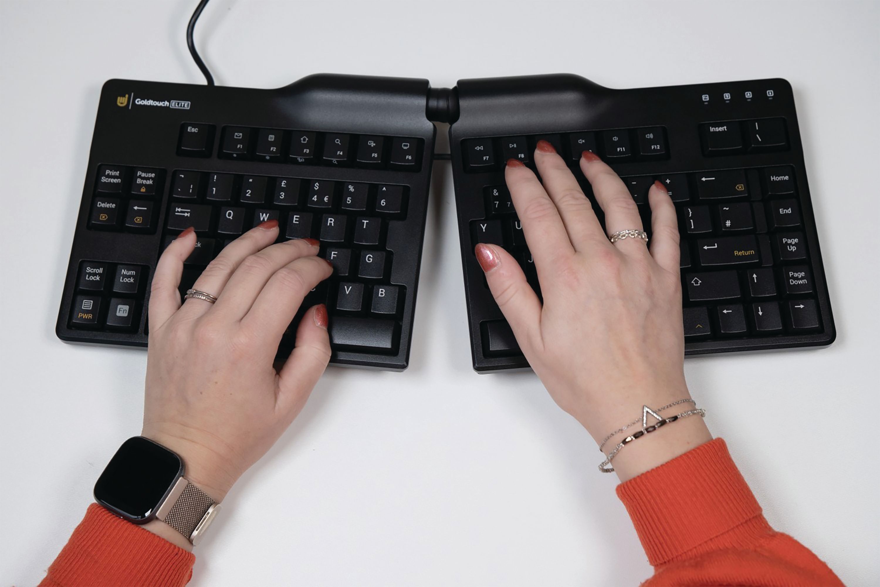 Bakkerelkhuizen Goldtouch Elite Ergonomic Split Keyboard Black Bnegtebuk