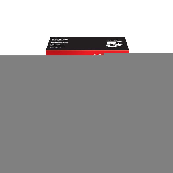 5 Star Office Brassed Drawing Pins 11mm Head Diameter 150s  (Pack of 10)