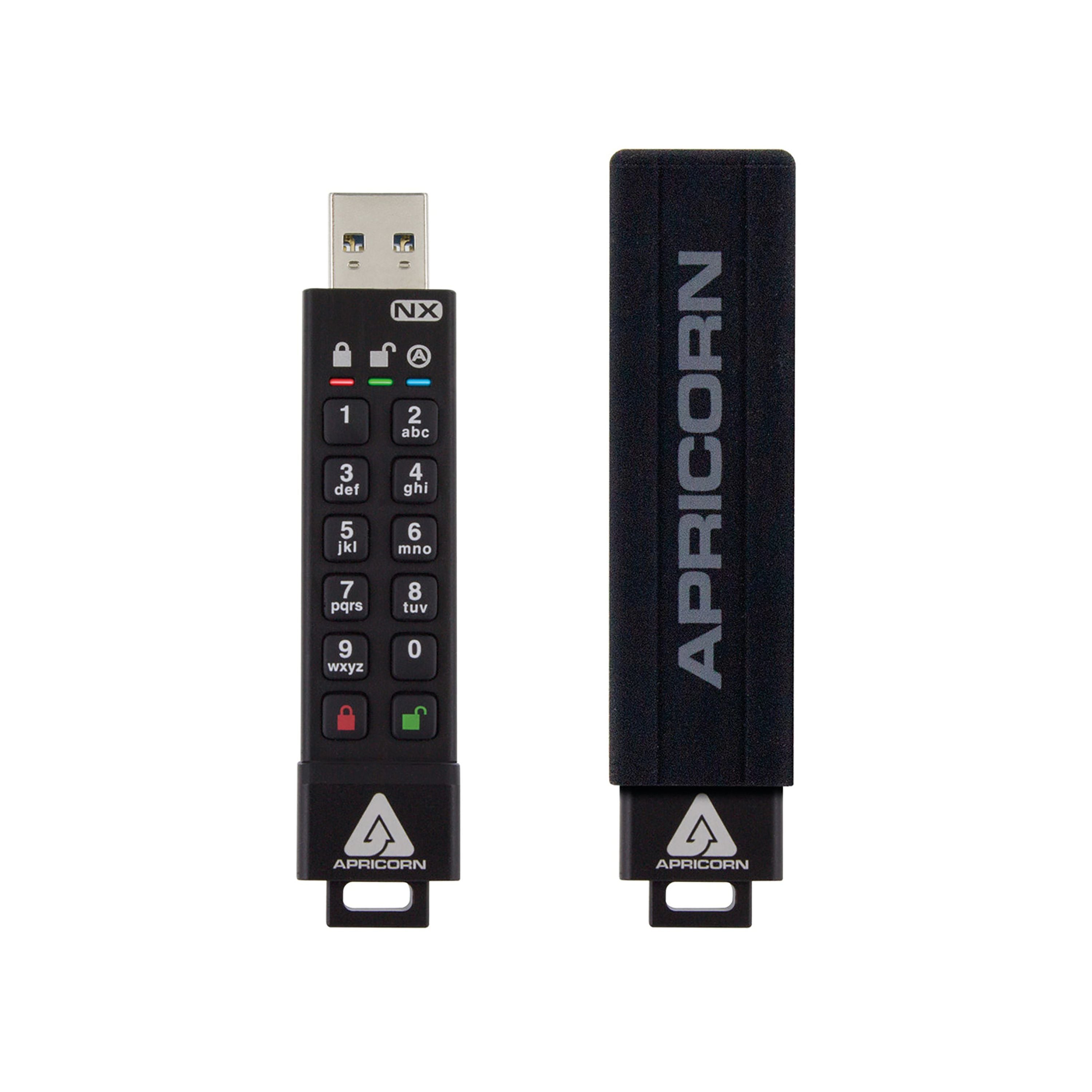 Apricorn Aegis Secure Key 3nx Flash Drive 64gb Black Ask3-nx-64gb