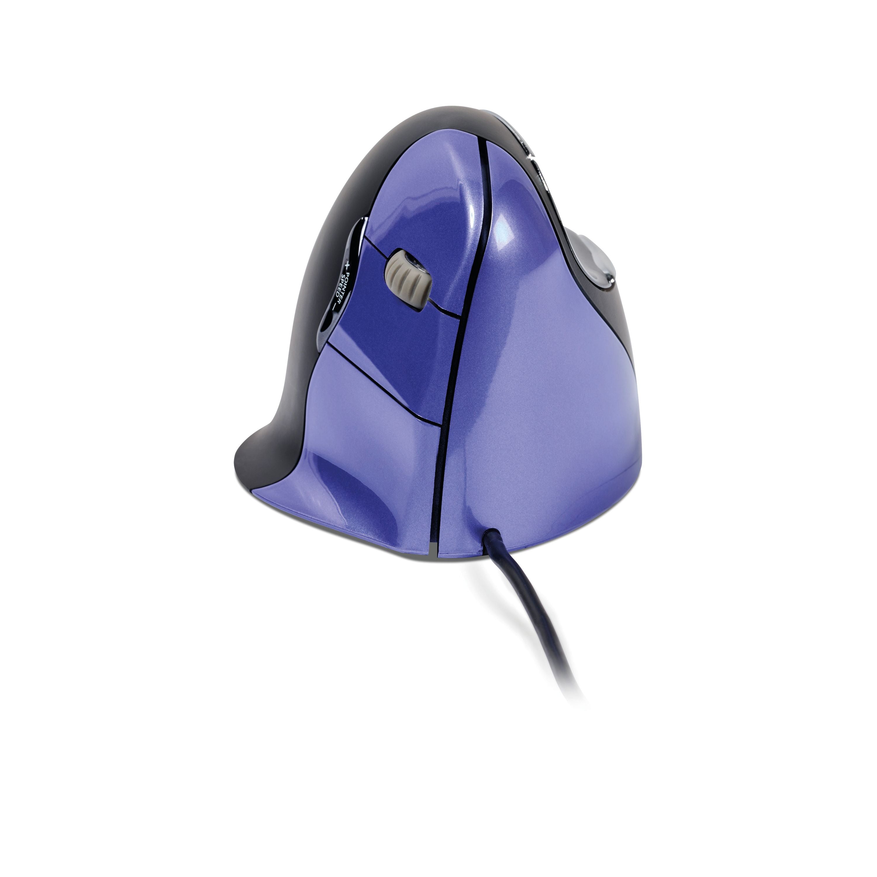 Bakkerelkhuizen Evoluent 4 Small Wired Right Handed Vertical Mouse Black/purple Bneevr4s