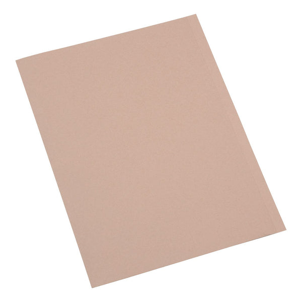 5 Star Office Square Cut Folder Recycled 250gsm A4 Buff - (Pack of 100)
