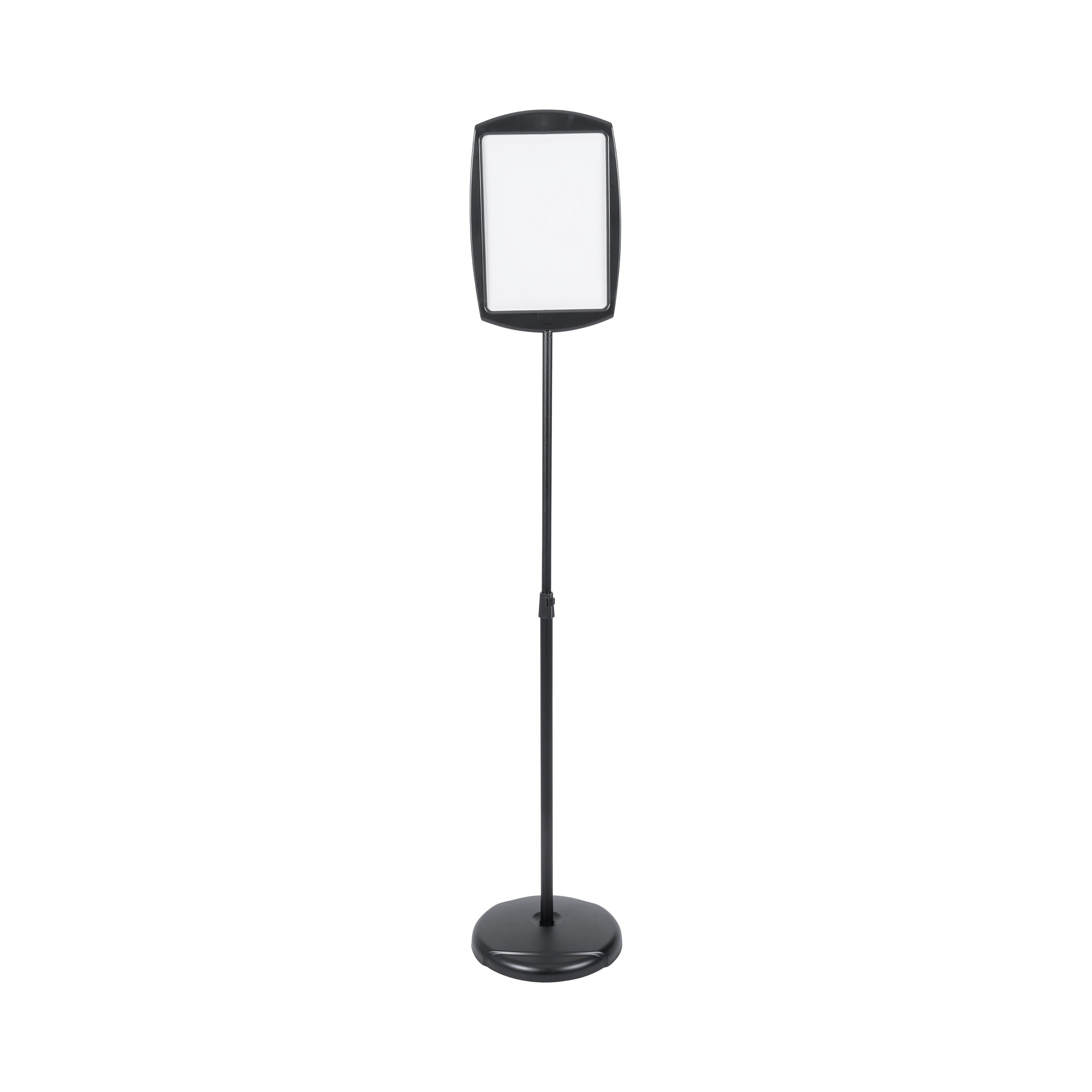 Bi-office Rectangular With Inserts Floor Sign Drywipe Black Sig05050505