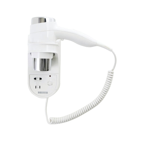 Corby of Windsor Kendal 1600 Wall Mounted Hair Dryer With Integrated Shaver Socket White 3004