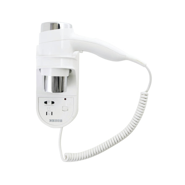 Corby of Windsor Kendal 1600 Wall Mounted Hair Dryer With Integrated Shaver Socket White 3004