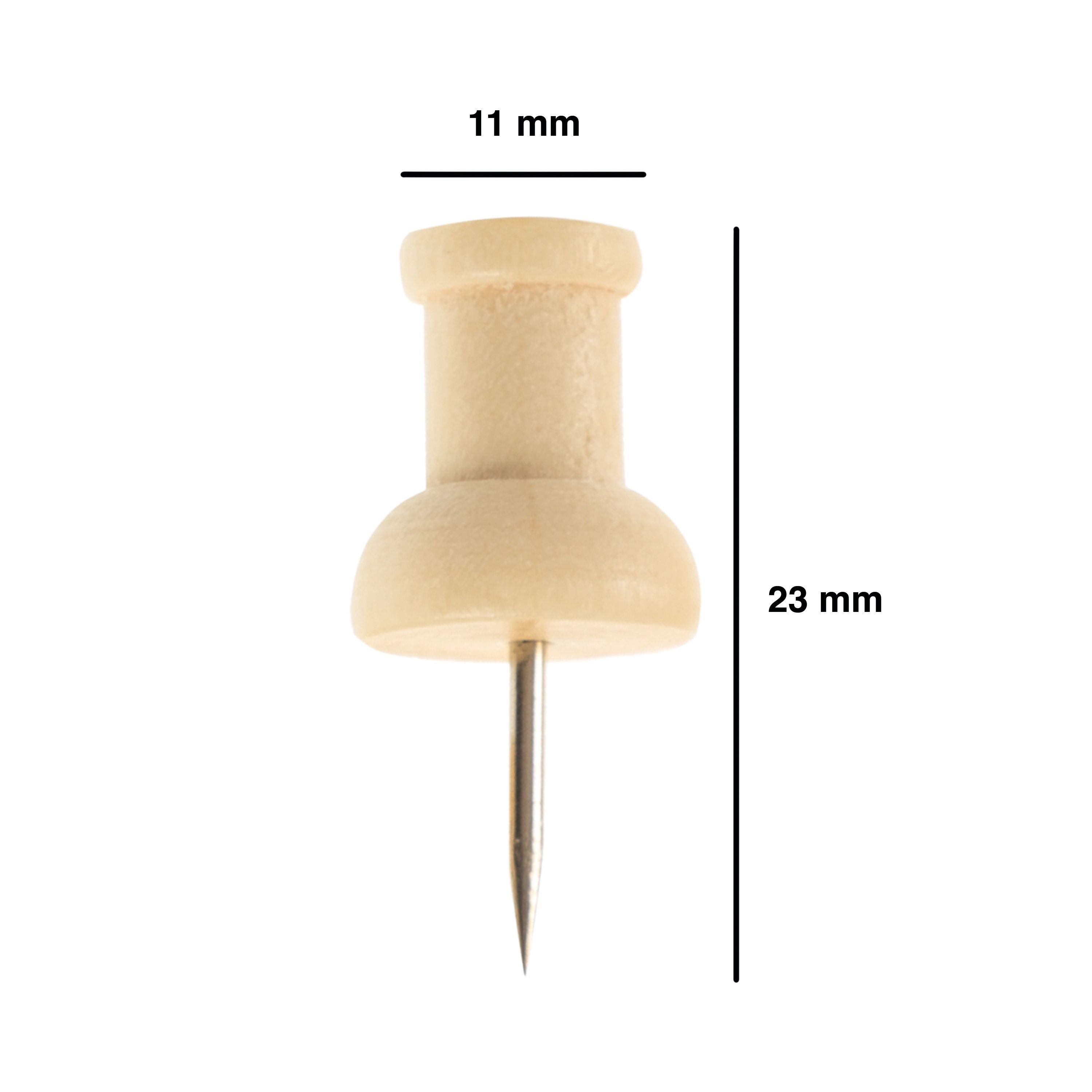 Bi-office Wooden Push Pins – (Pack of 20)