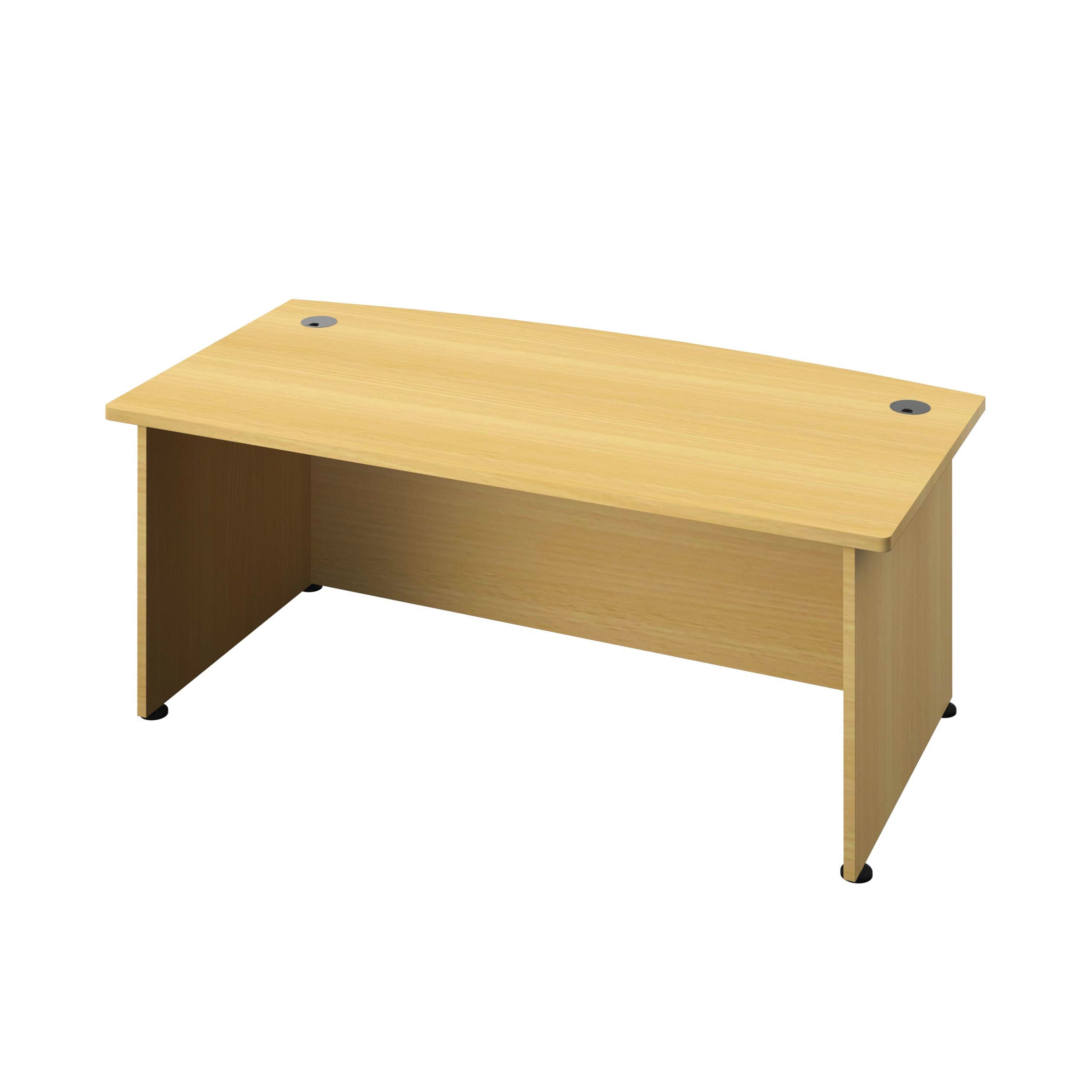 Avior Bow Fronted Executive Desk 2000x900x750mm Nova Oak Kf821588