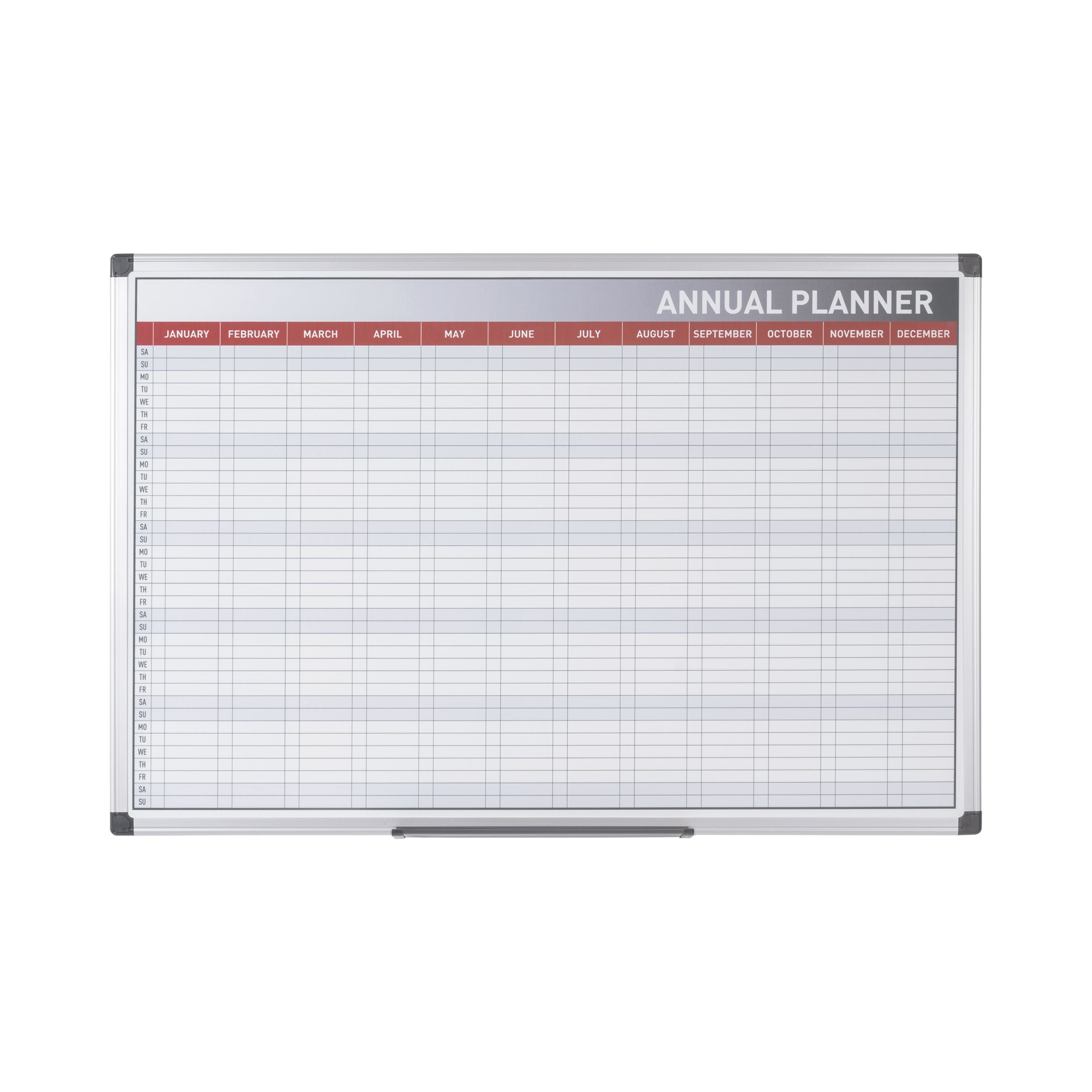 Bi-office Maya 52 Week Magnetic Annual Planner 90x60cm Ga0361170