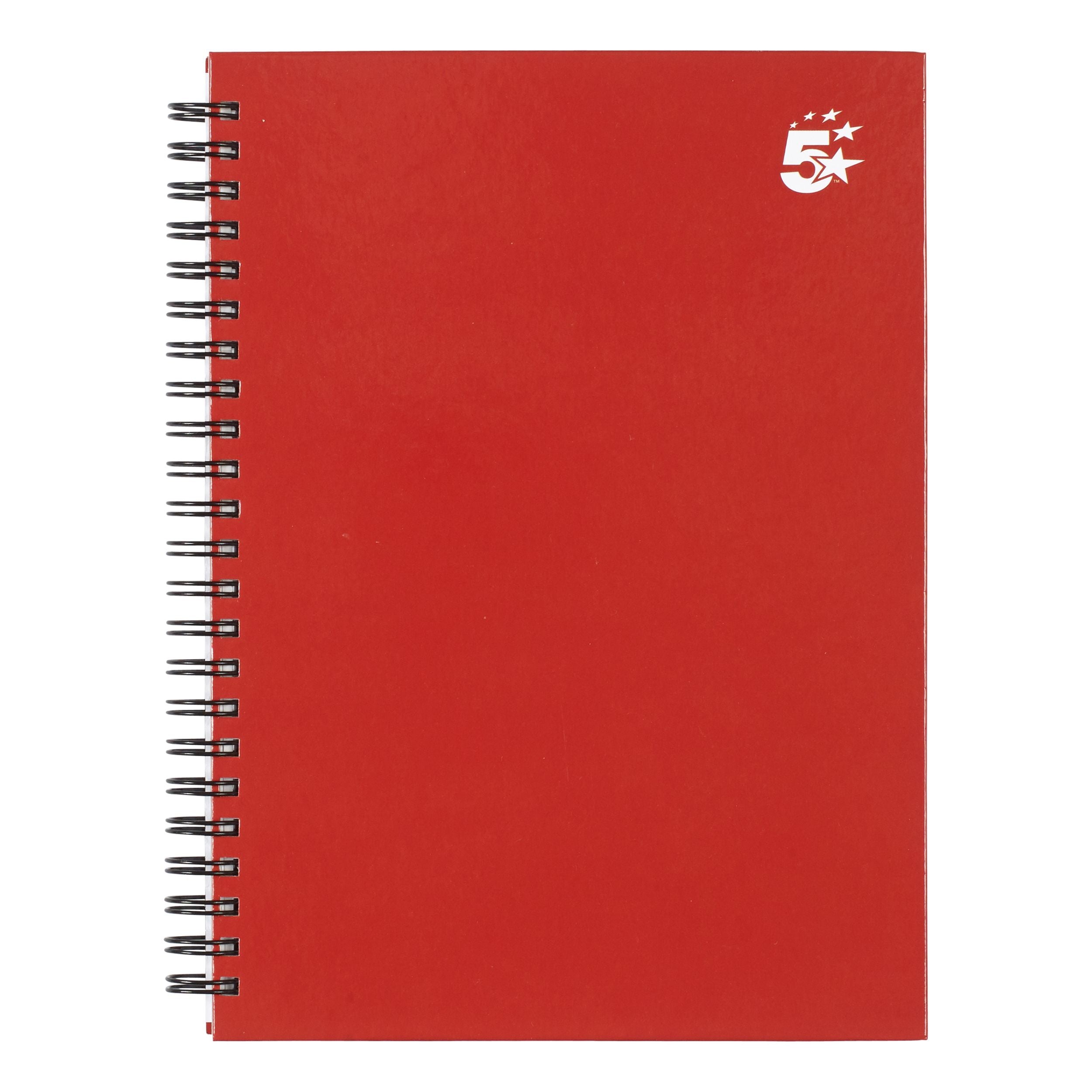 5 Star Office Twinbound Hardback A5 140pg Berry – (Pack of 5)