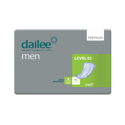 Dailee Men Premium Incontinence Pads Level 1  (Pack of 15)