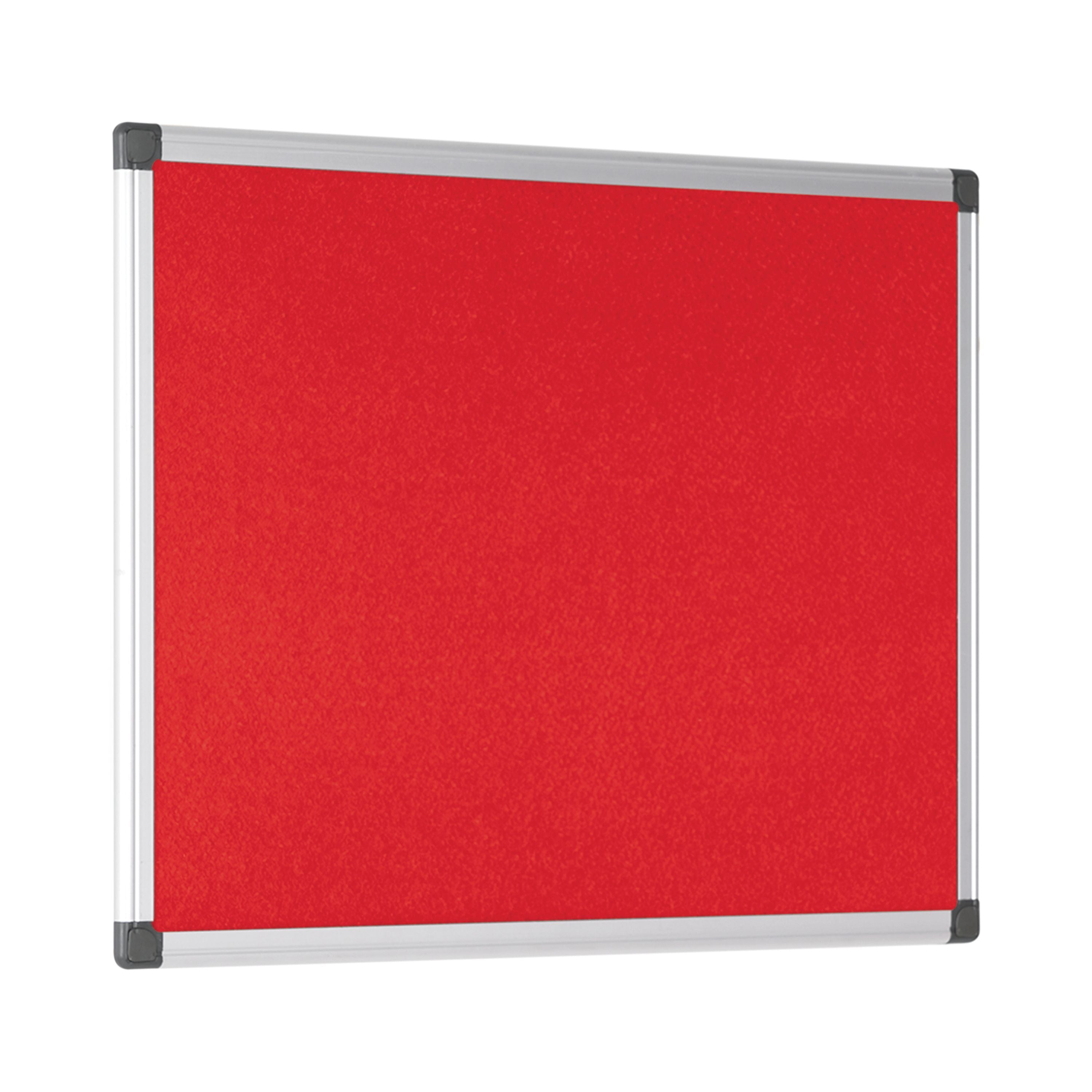 Bi-office New Generation A9 Felt Noticeboard 60x45cm Red Fa0246170
