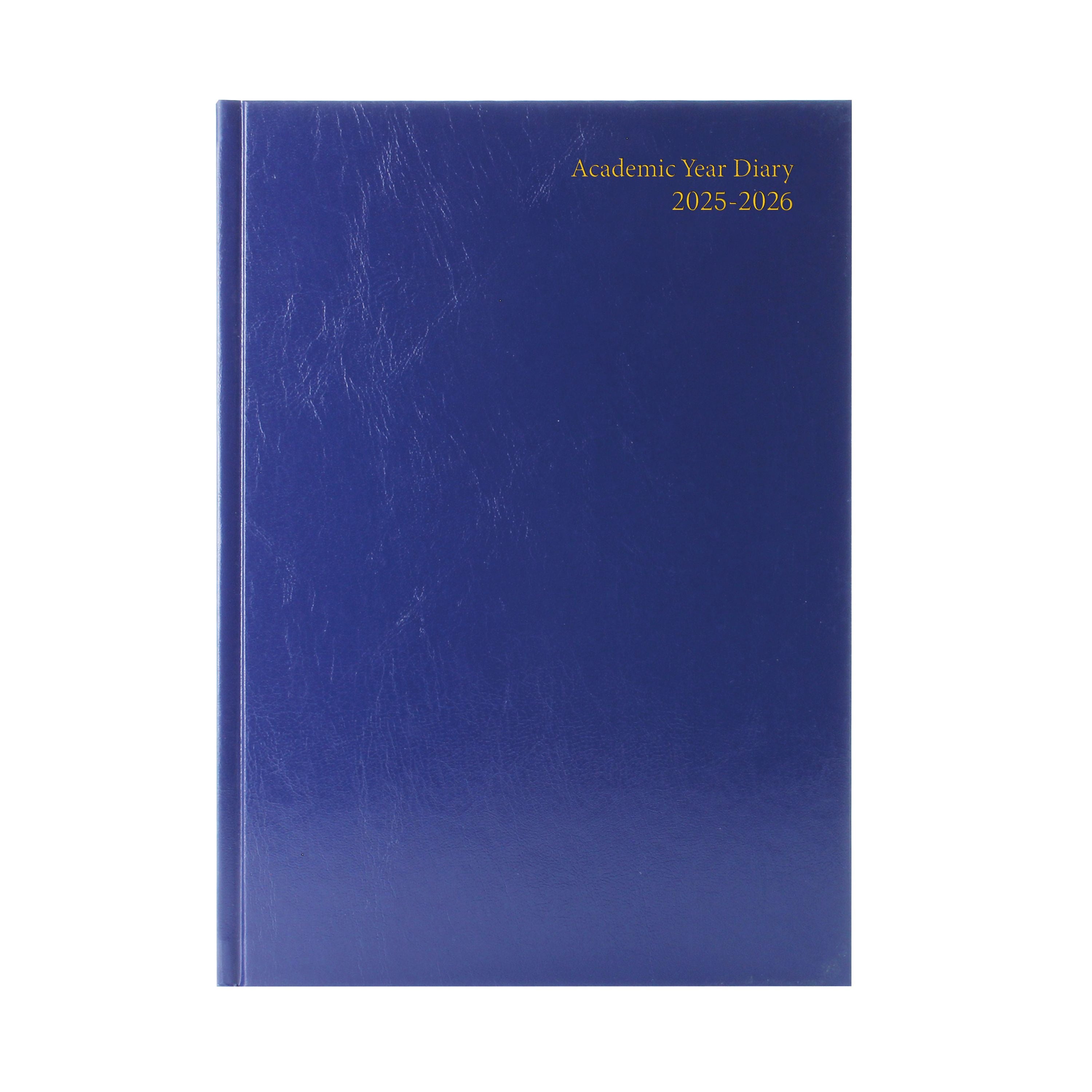 5 Star Academic Diary Week To View A4 Blue 2025-2026 Kf3a4abu25