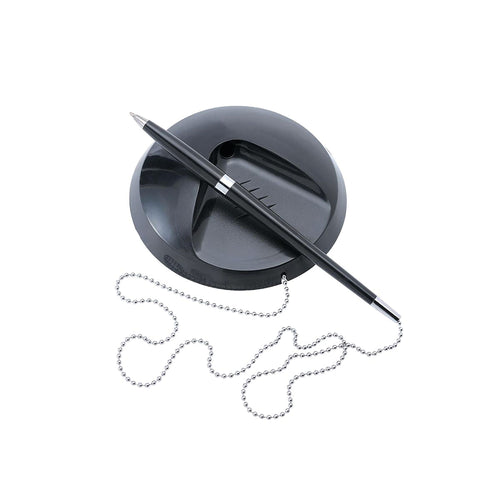 5 Star Office Desk Ball Pen Chained To Base Medium 1.0mm Tip 0.5mm Line Black