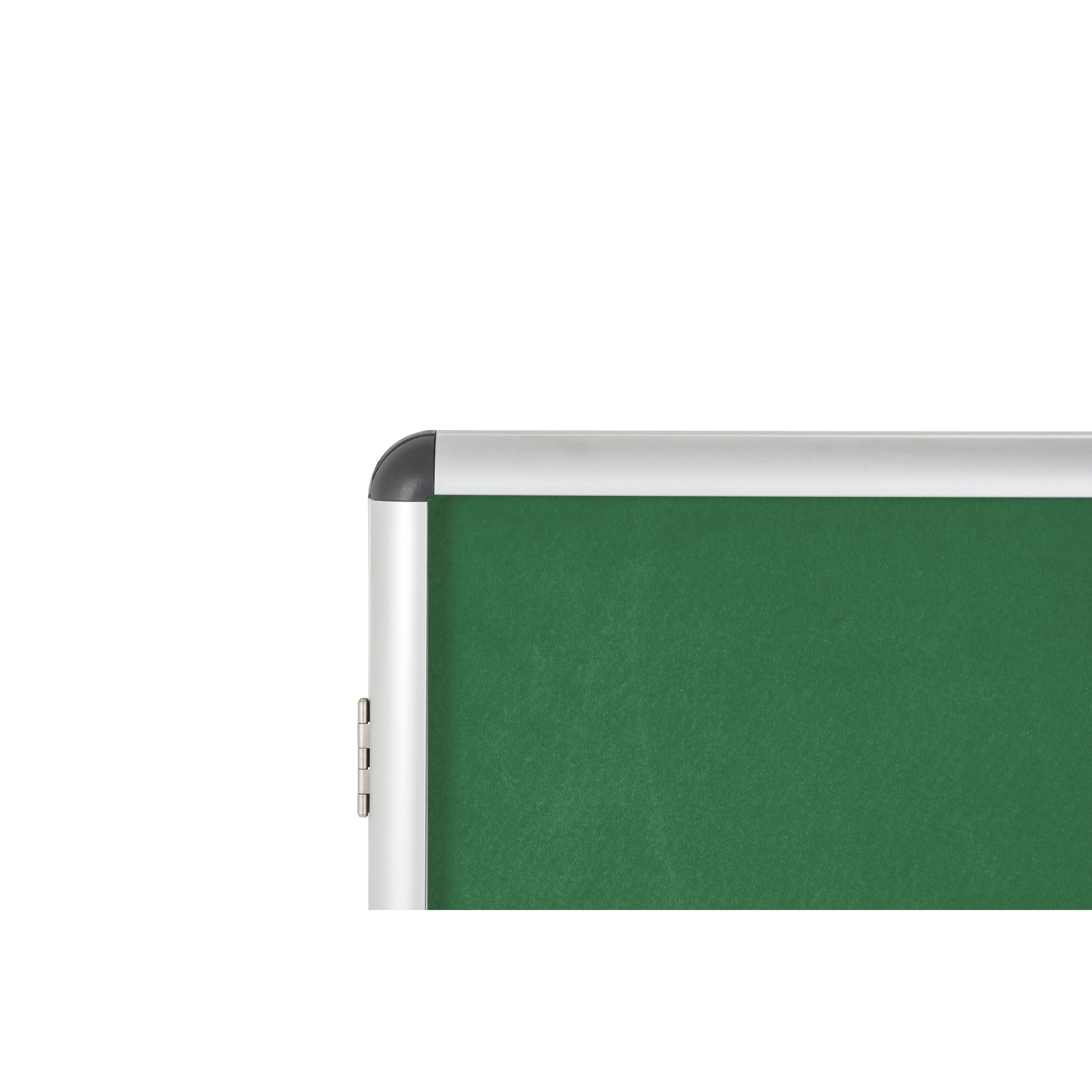 Bi-office Enclore Display Case Green Felt Acrylic Aluminium Frame 32xa4 Vt770102150