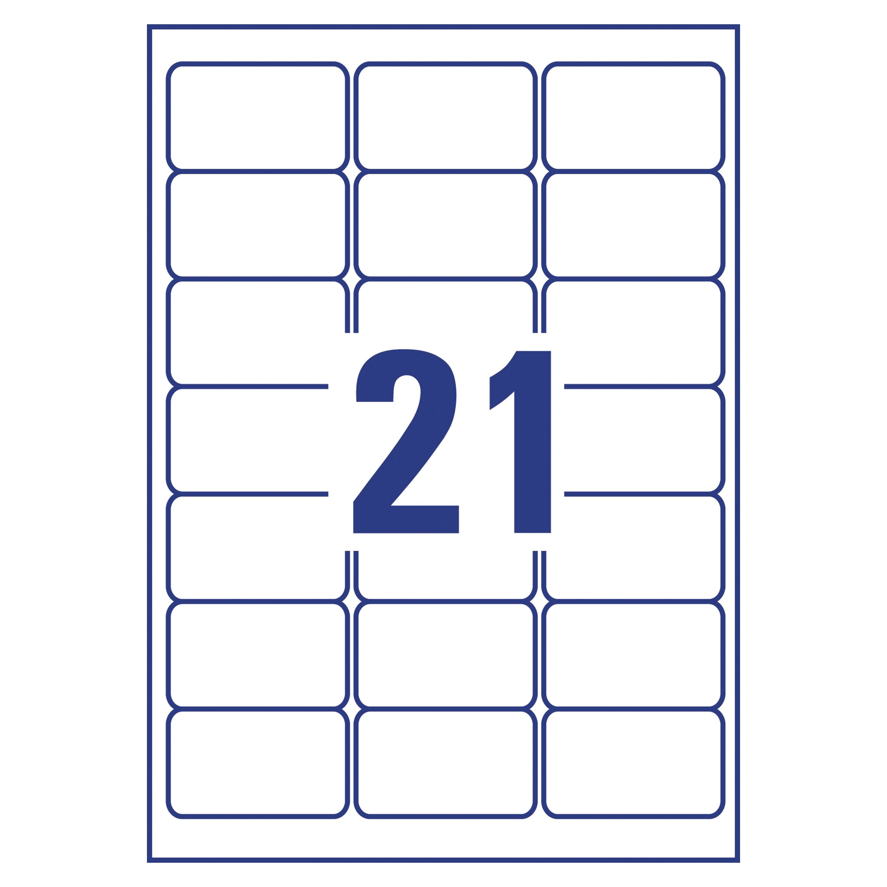 Avery Laser Label Recycled 21 Per Sheet White Lr7160-100 – (Pack of 2100)