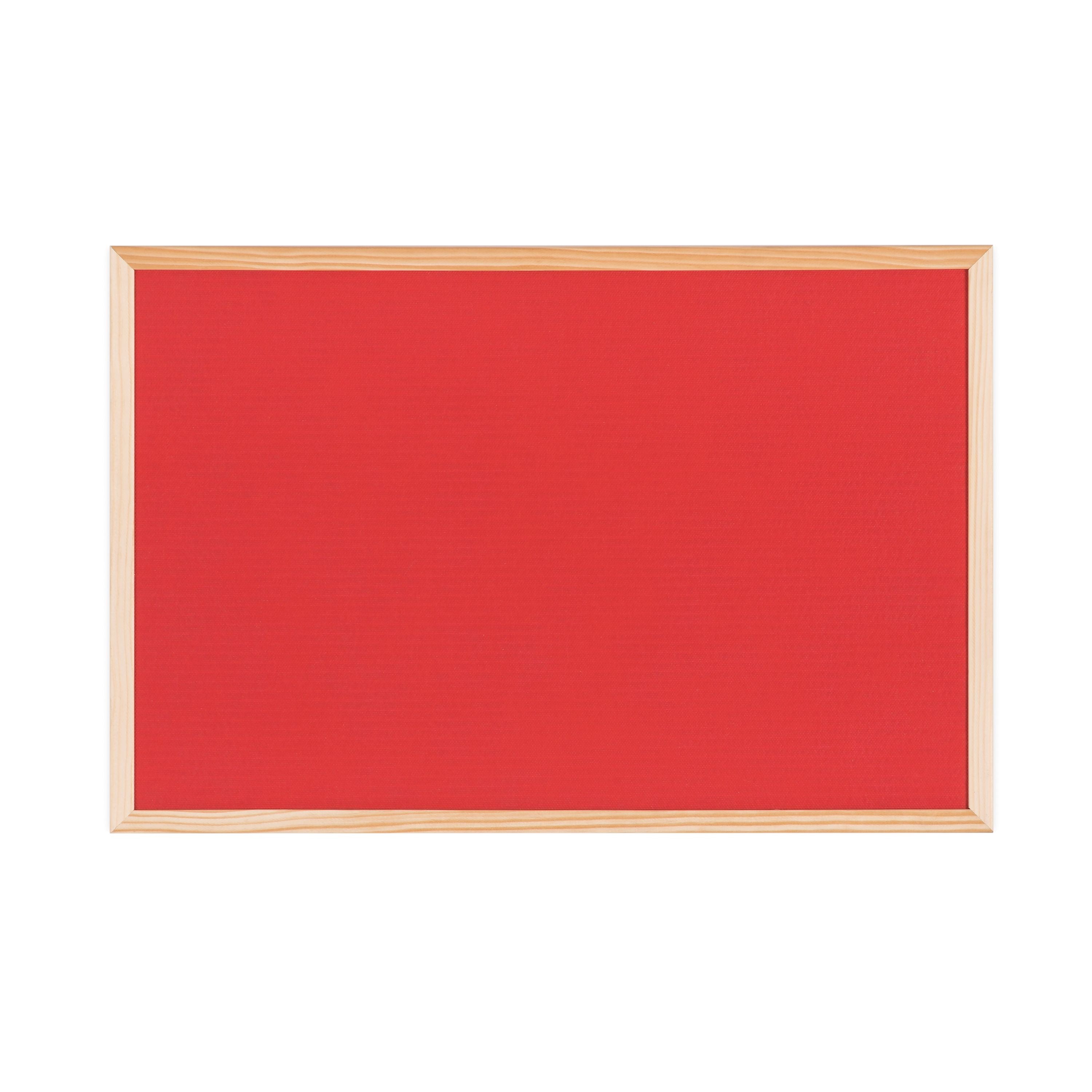 Bi-office Double-sided Board Cork Red Felt Pine Frame 60x40cm Fb0310010