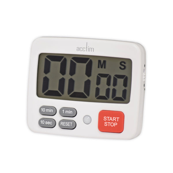 Acctim Easy Lcd Timer With Digital Countdown White 55142