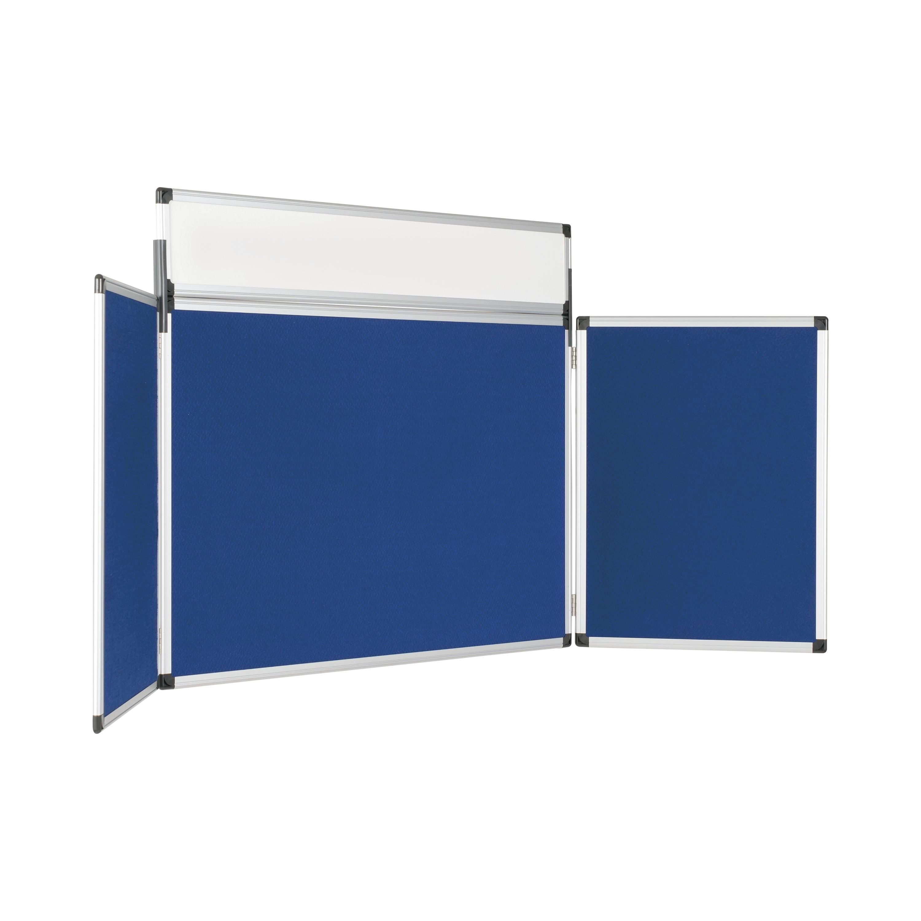 Bi-office Showboard 3 Panelheader Blue Nylon 90x60cm Dsp350111