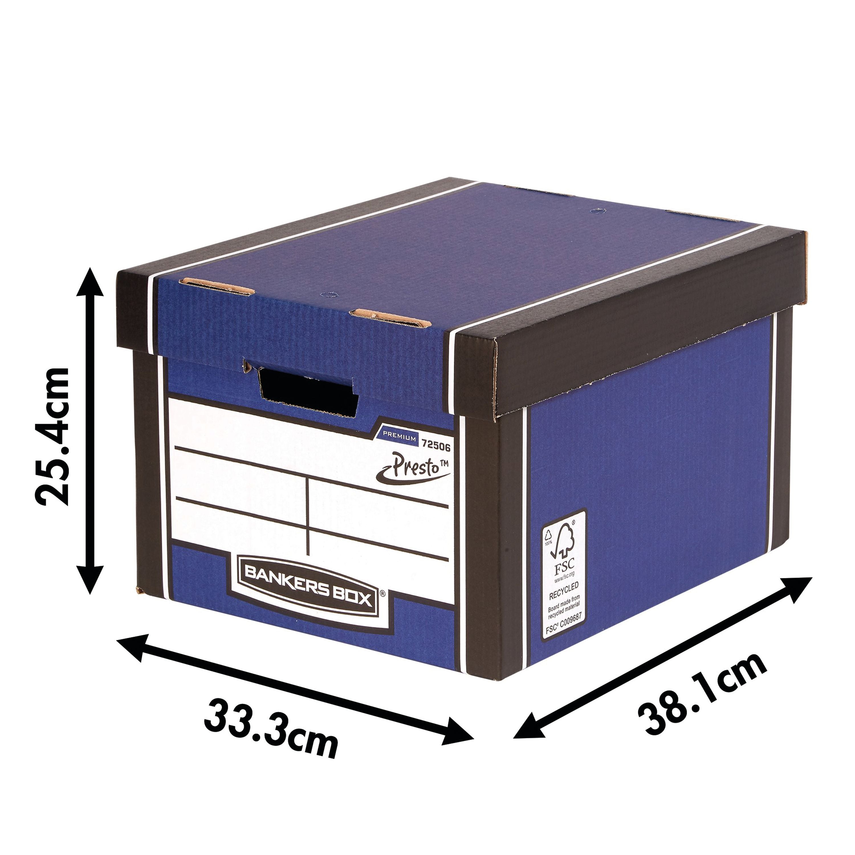 Bankers Box Premium Classic Box Blue – (Pack of 5)