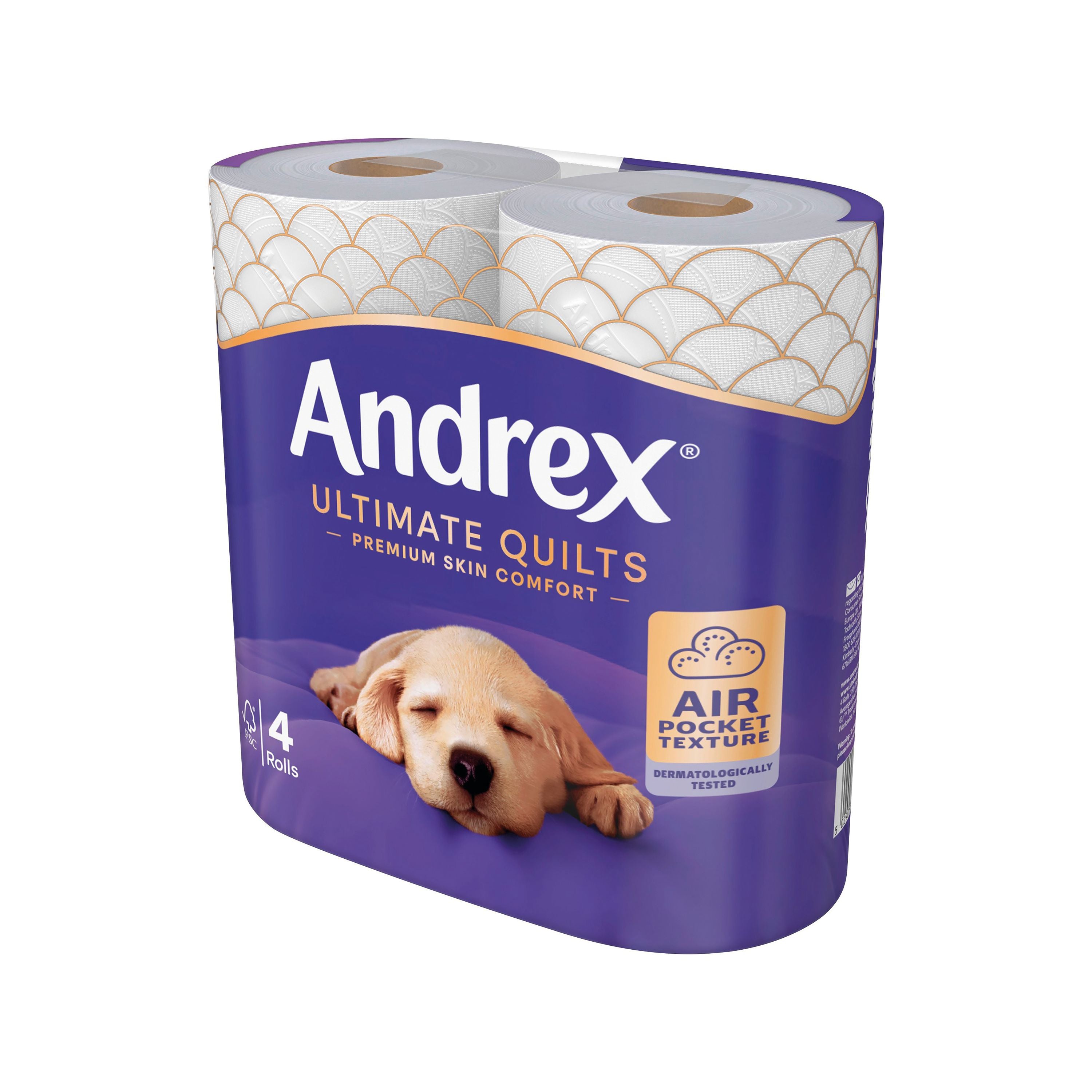 Andrex Ultimate Quilts Toilet Roll 3-ply 115 Sheets Per Roll – (Pack of 24)