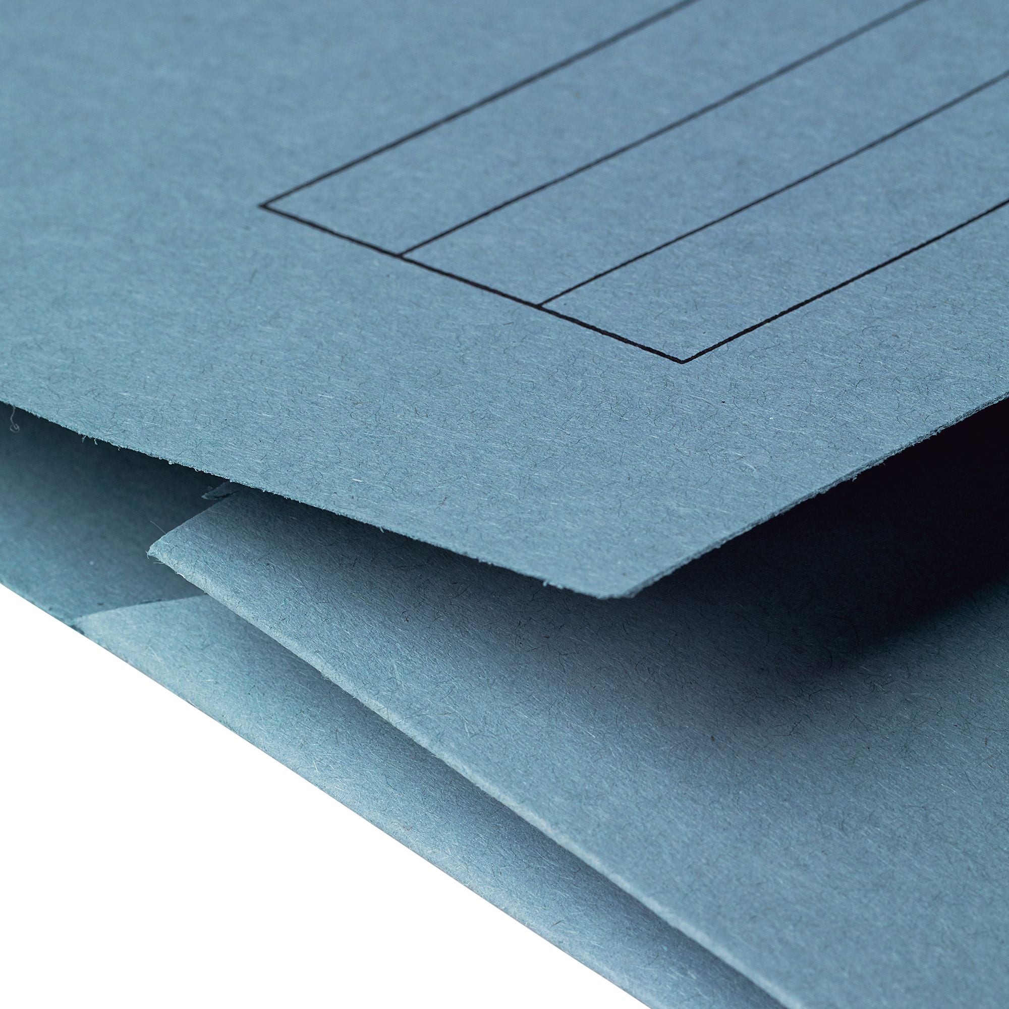 5 Star Office Document Wallet Half Flap 285gsm Recycled Capacity 32mm A4 Blue â€“ (Pack of 50)