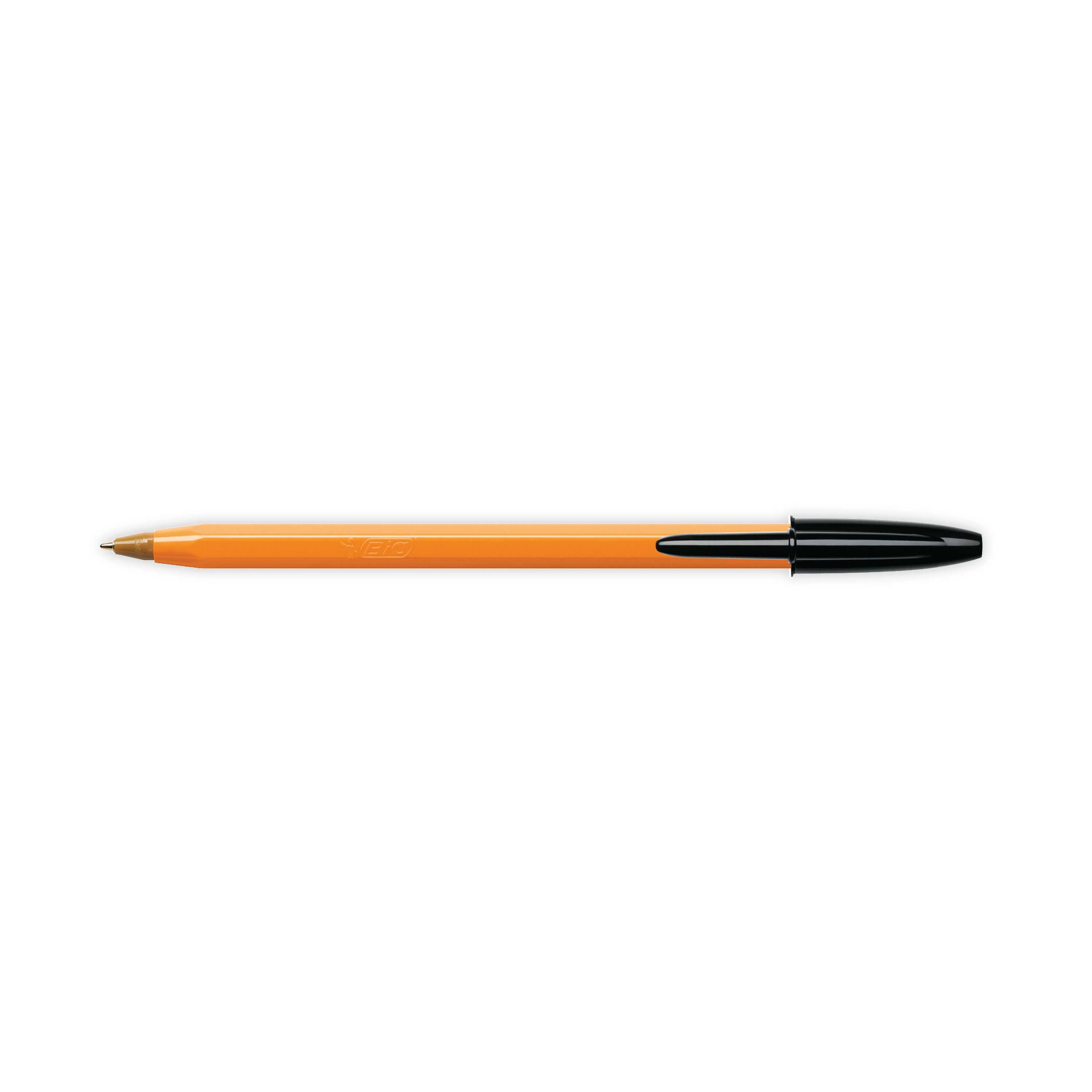 Bic Orange Fine Ballpoint Pen Black – (Pack of 20)