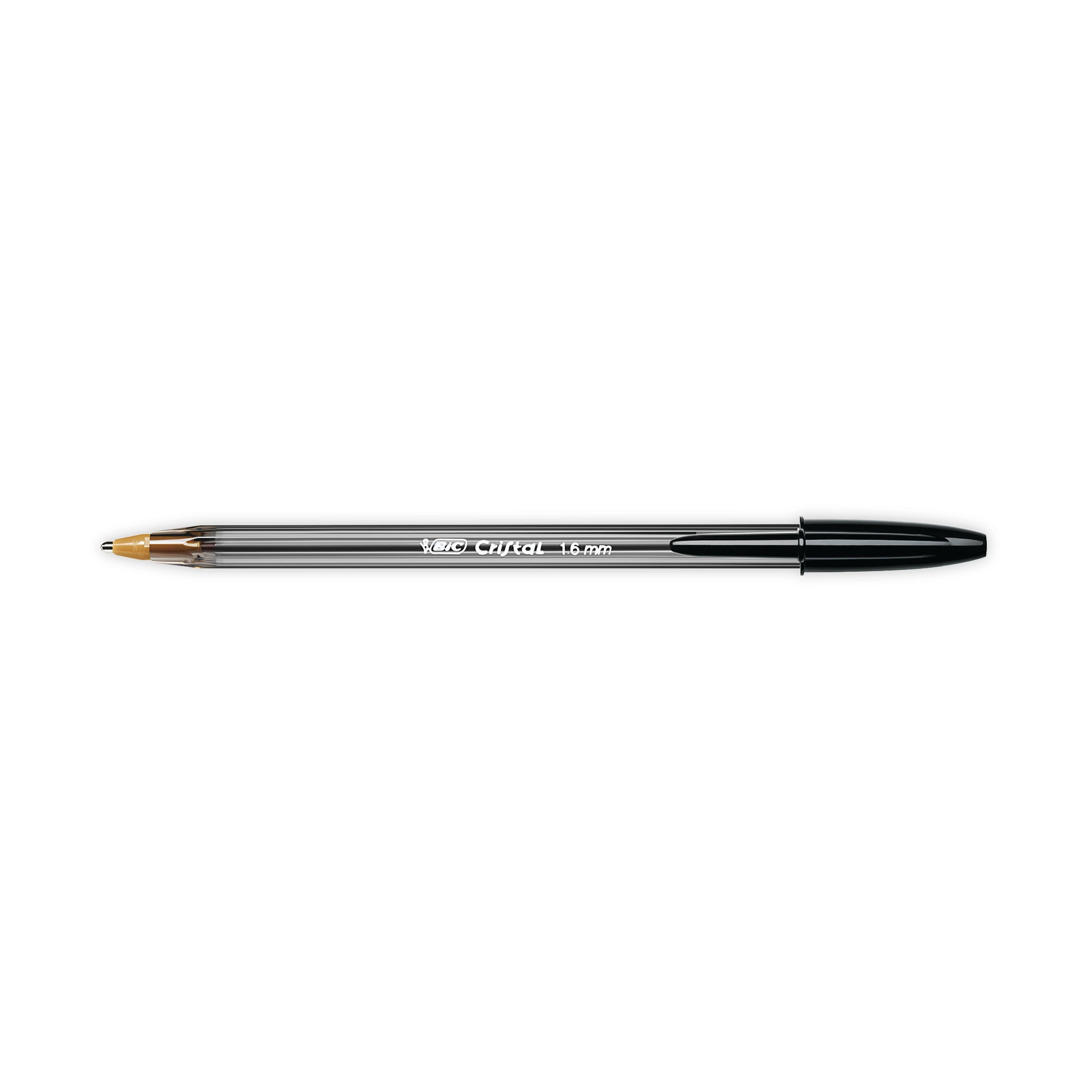 Bic Cristal Large Ballpoint Pen 1.6mm Black - (Pack of 50)