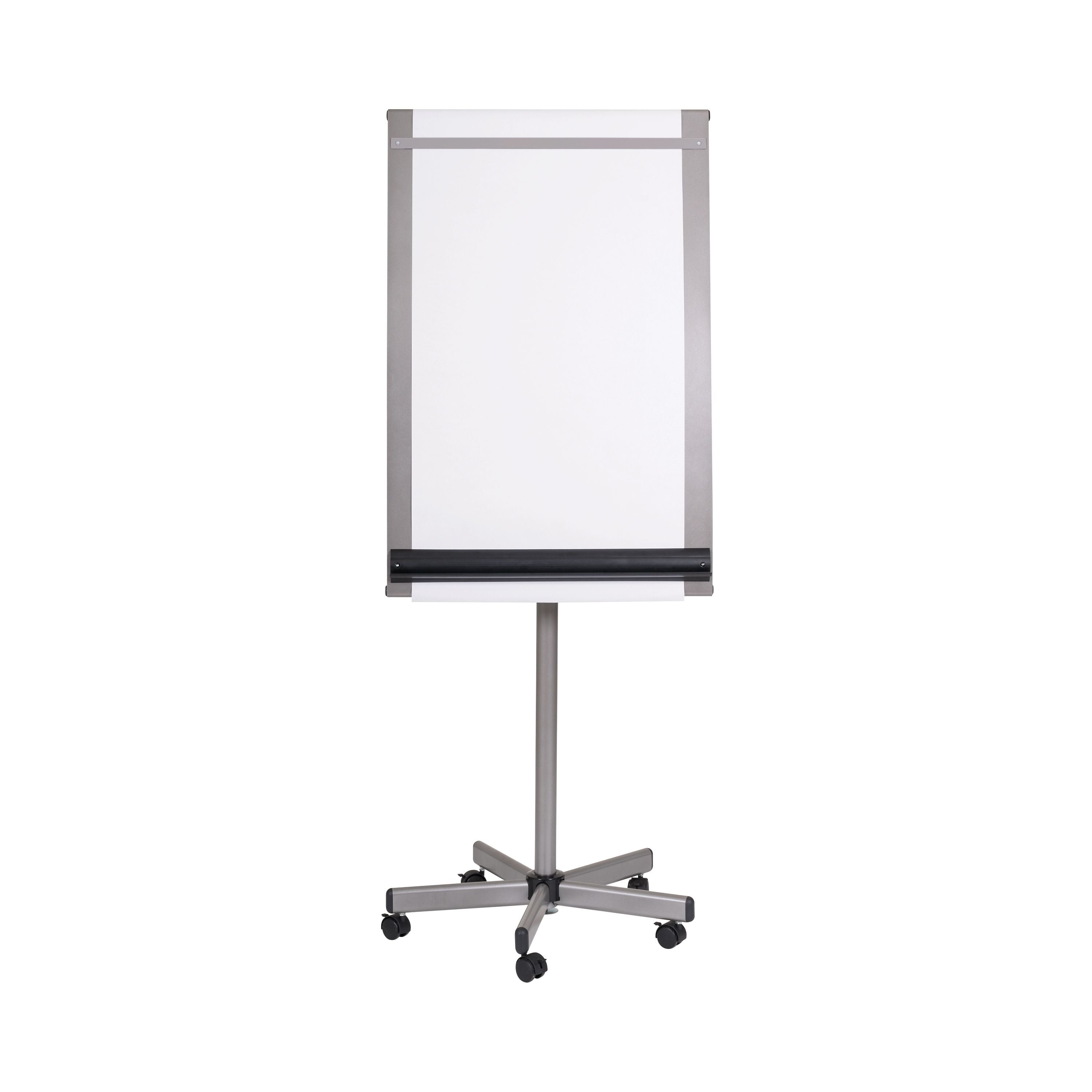 Bi-office Roll Up Mobile Easel Magnetic Silver Finish Surface 70x100cm Ea4822016