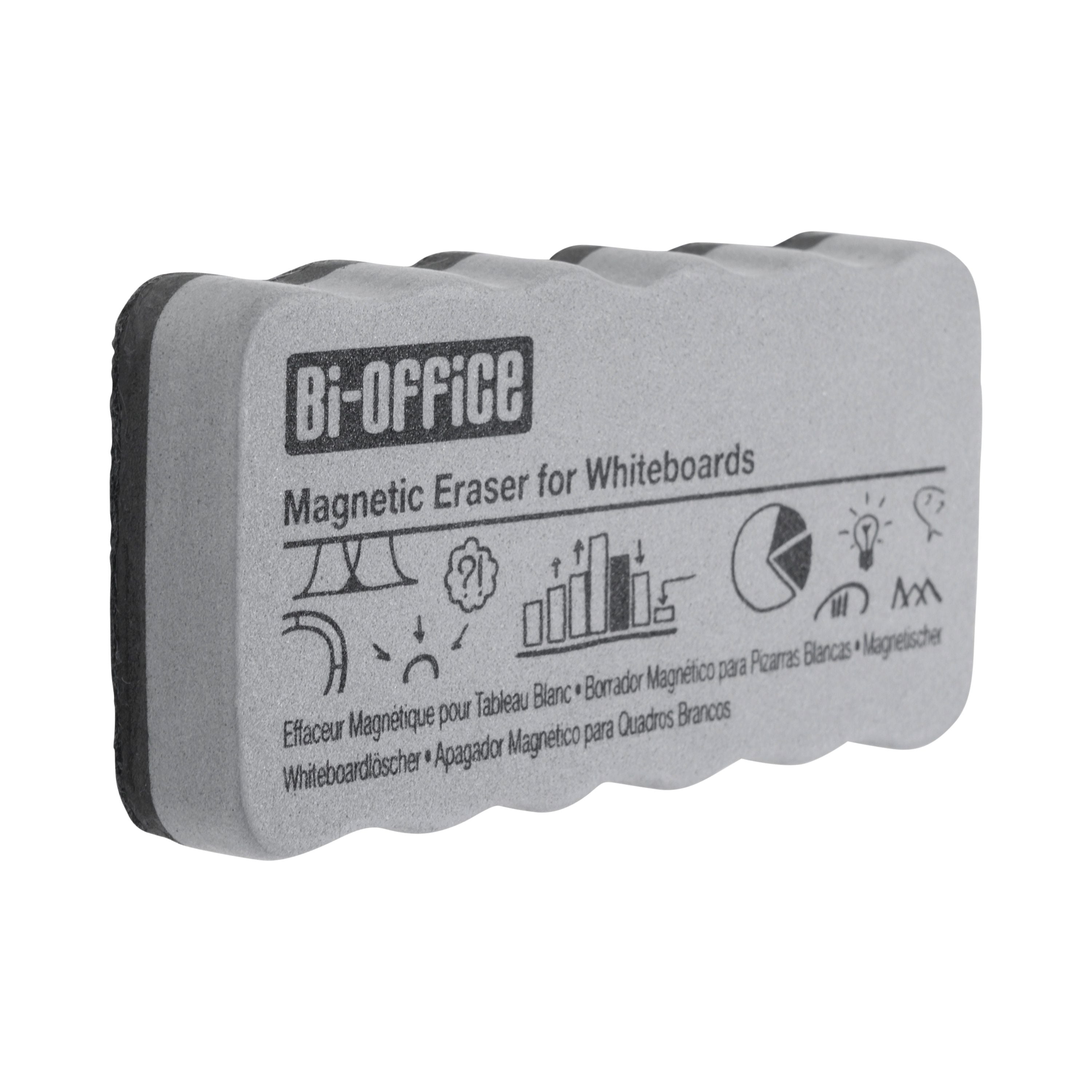 Bi-office White Lightweight Magnetic Eraser Aa0105