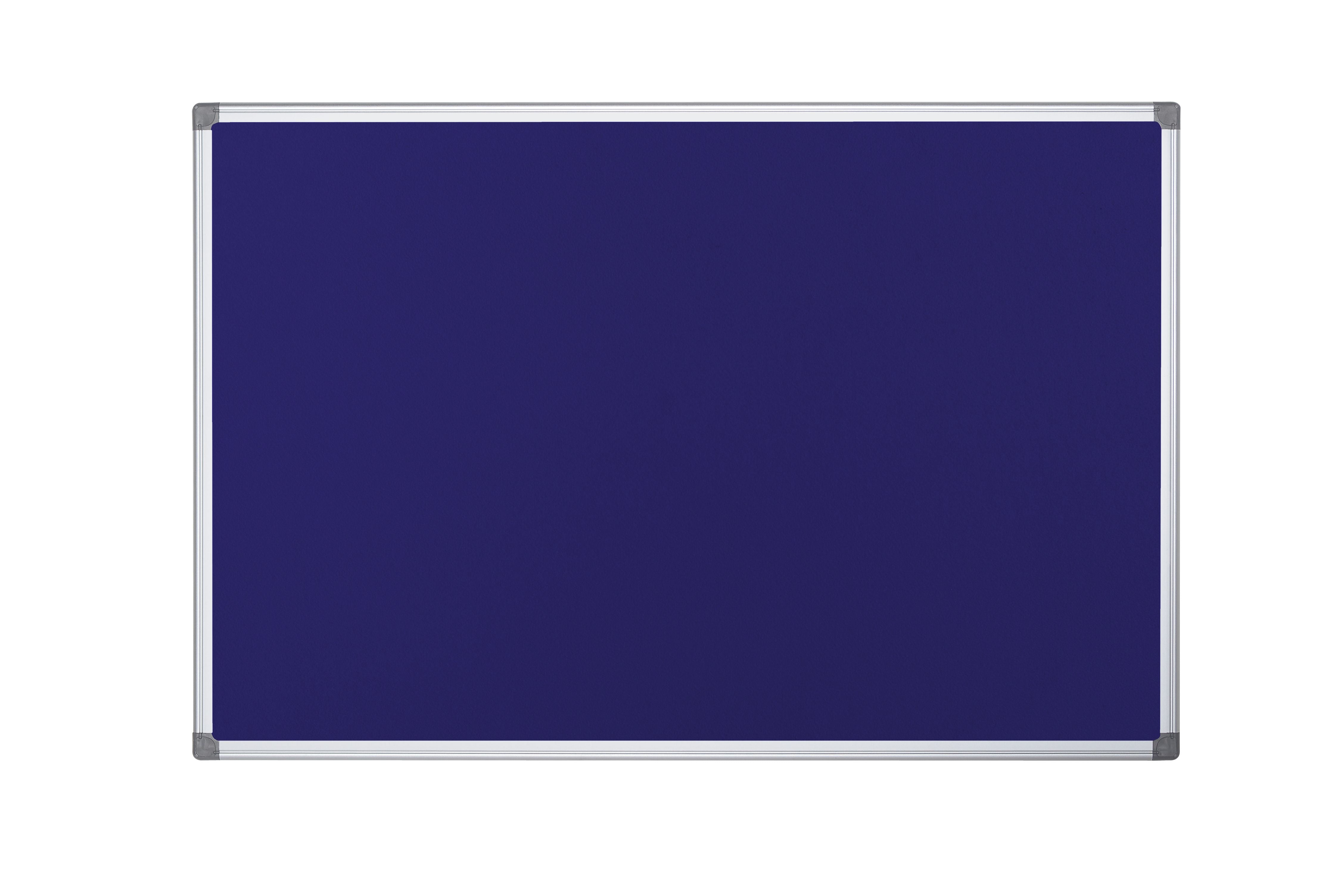 Bi-office Maya Fire Retardant Noticeboard Blue Aluminium Frame 150x120cm Sa1201170