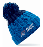 Fergus Barlow Beanie Hat Azure/Black