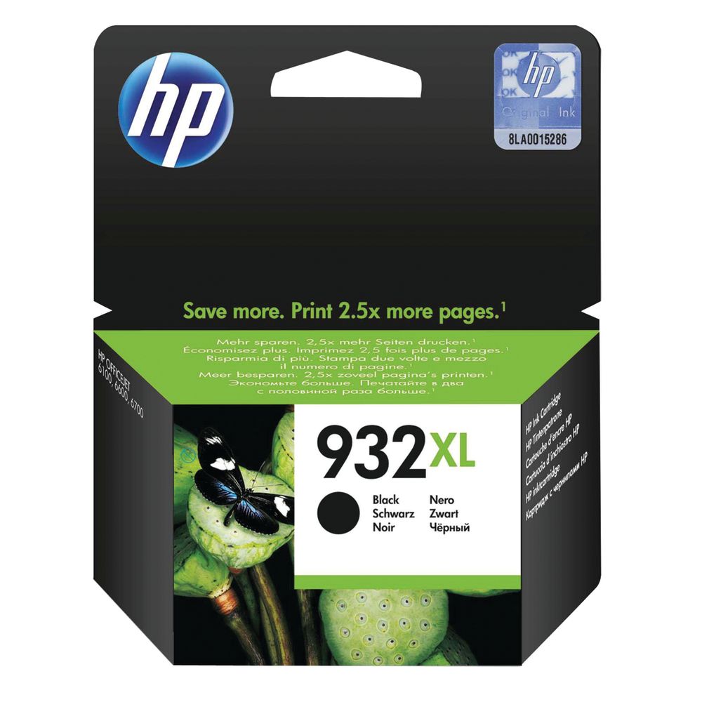 Hewlett Packard Hp 932xl Original Ink Cartridge High Yield Black Cn053ae
