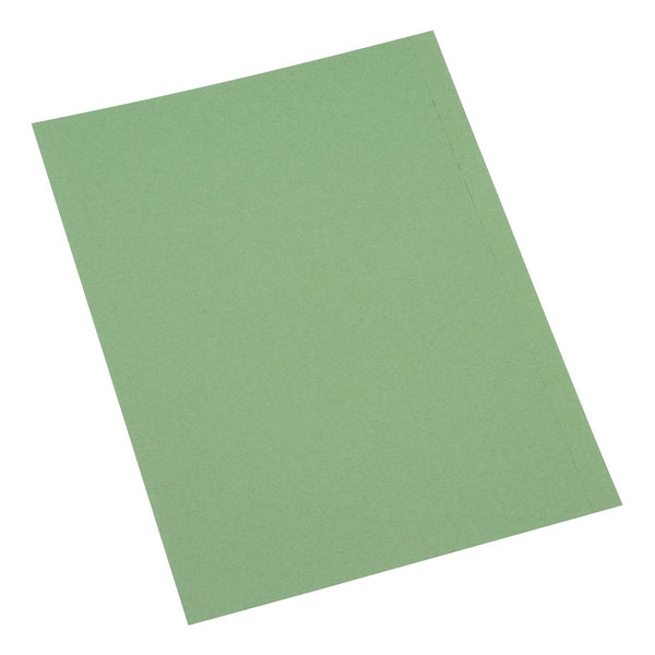 5 Star Office Square Cut Folder Recycled 250gsm A4 Green - (Pack of 100)