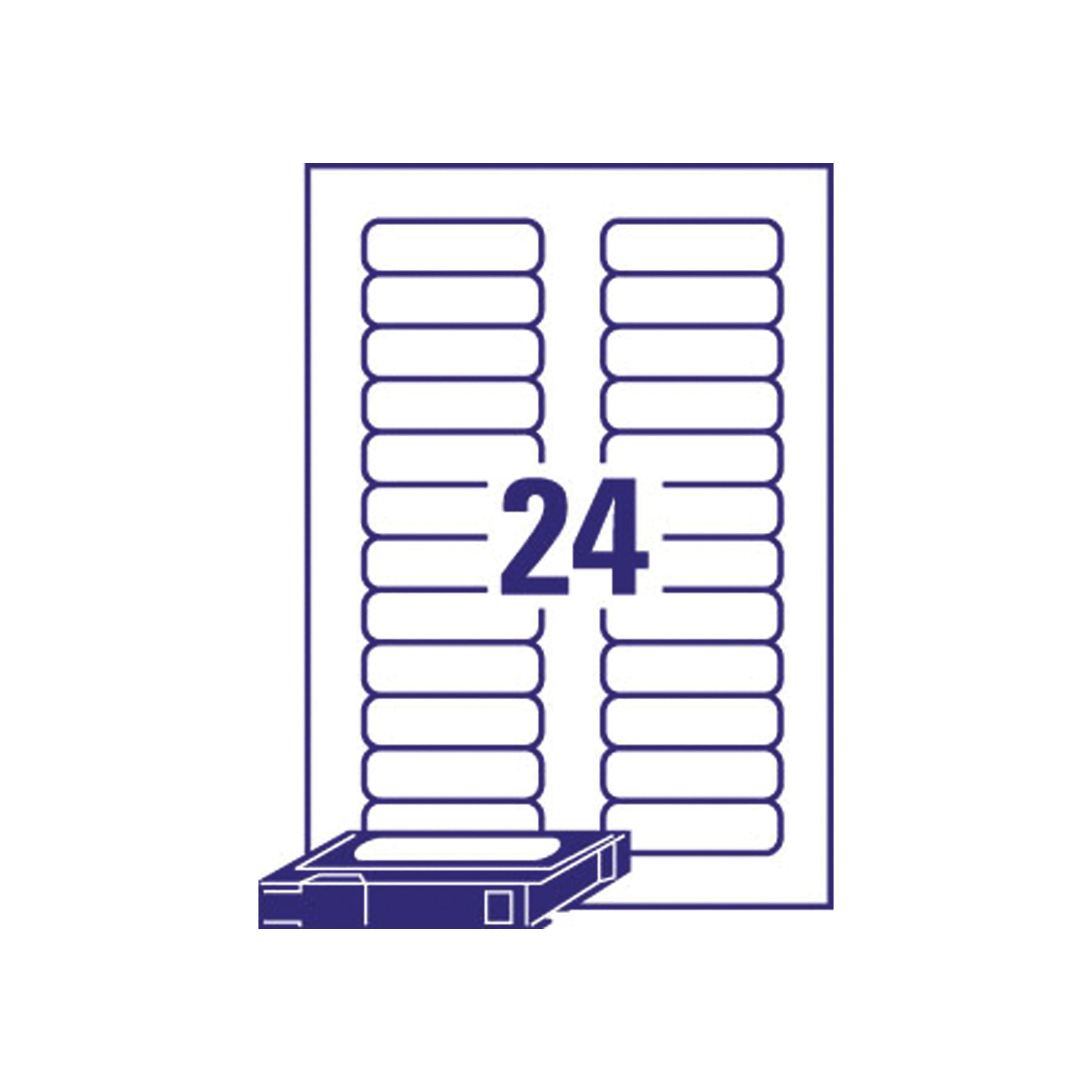 Avery Mini Data Cartridge Label 72x21.1mm White L7665-25 – (Pack of 600)